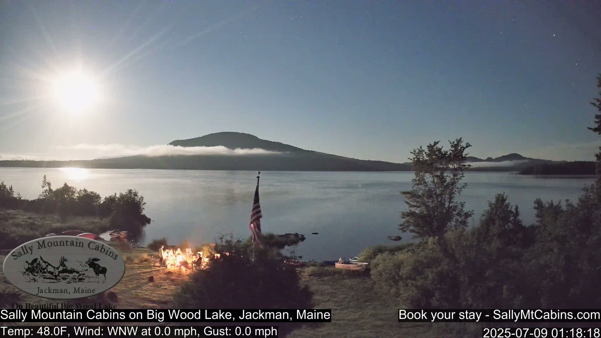 Sally Mountain Cabins , Live Cam - Jackman, Maine, USA