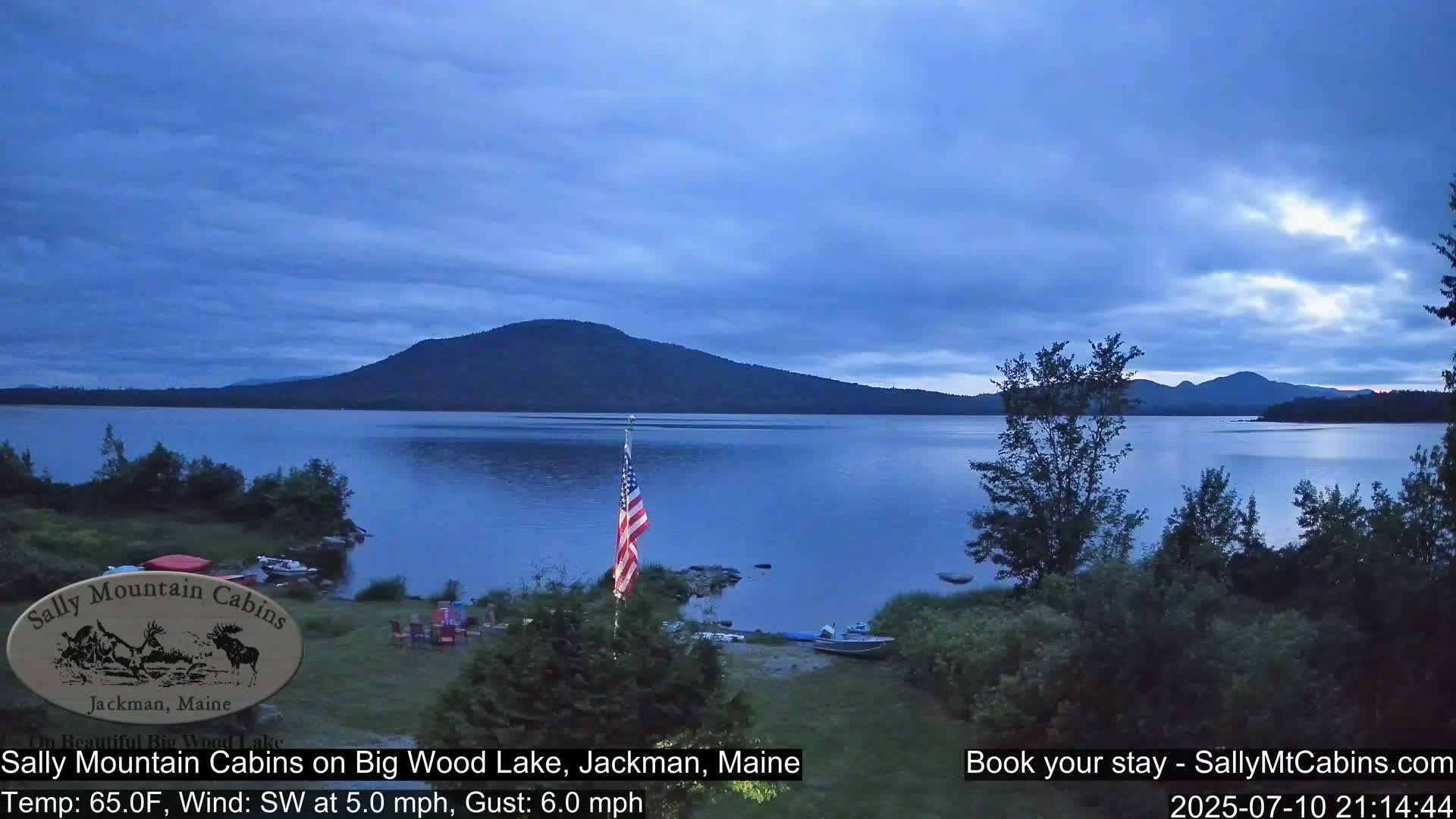 Sally Mountain Cabins , Live Cam - Jackman, Maine, USA