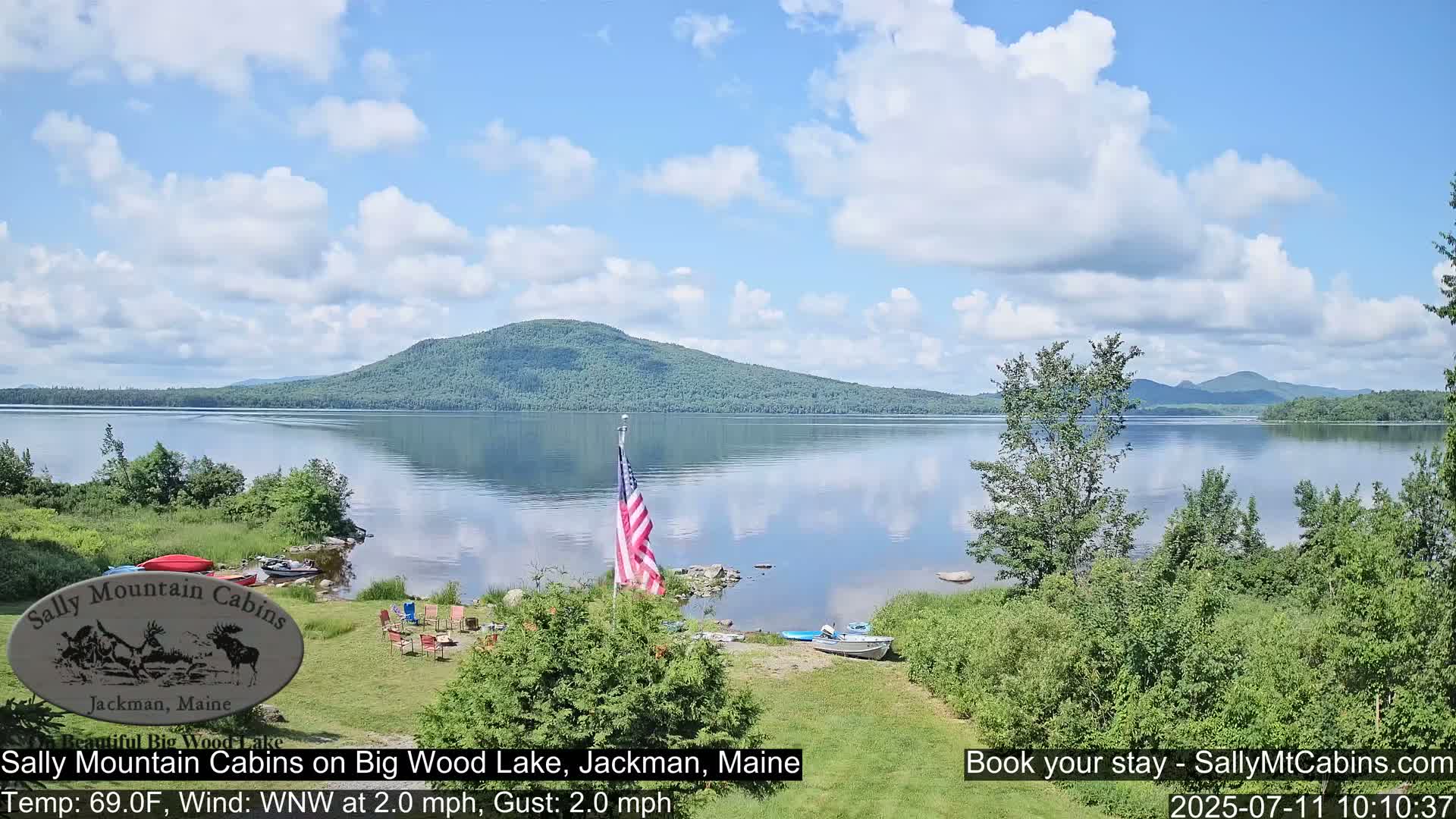 Sally Mountain Cabins , Live Cam - Jackman, Maine, USA