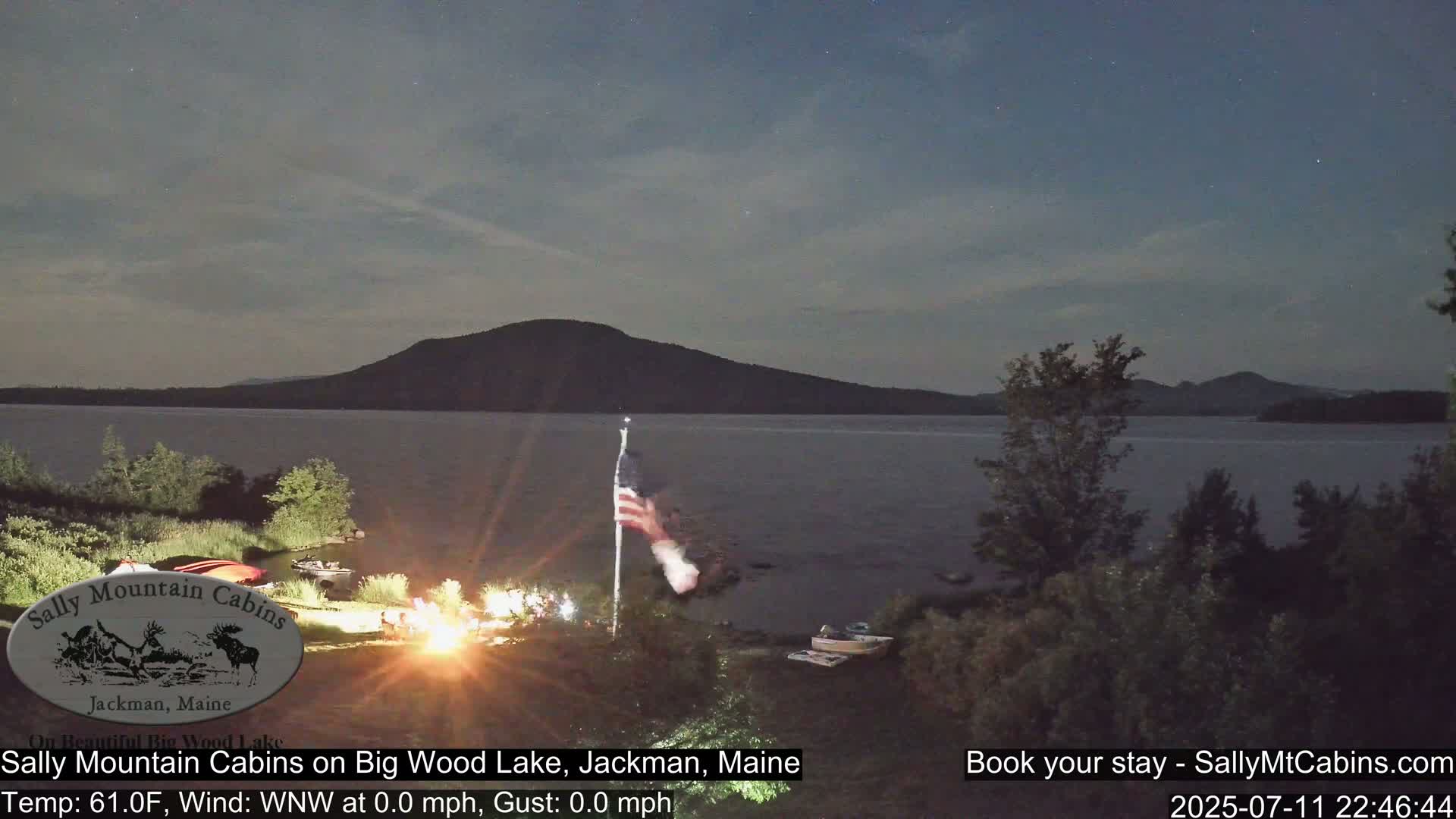 Sally Mountain Cabins , Live Cam - Jackman, Maine, USA