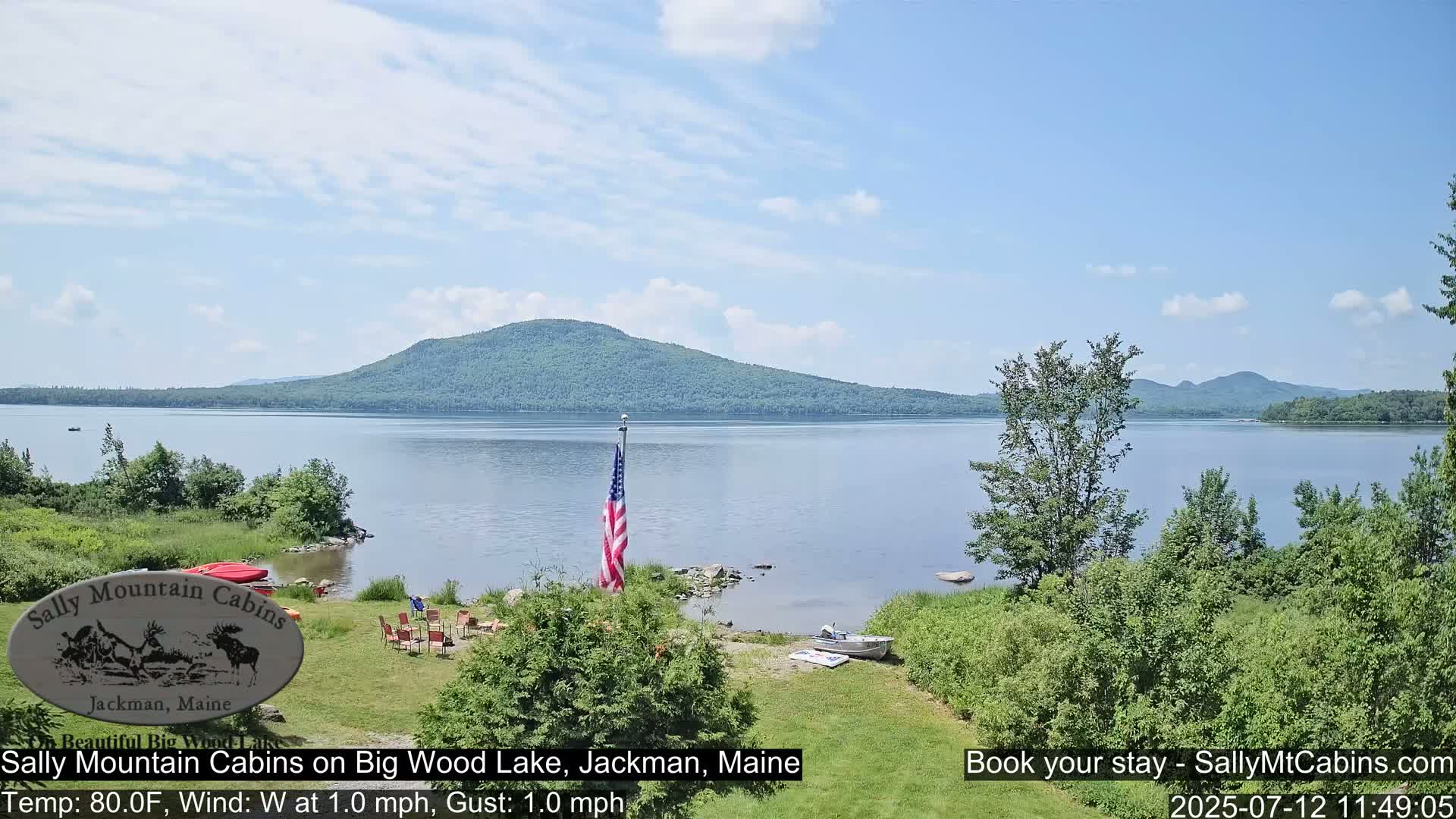 Sally Mountain Cabins , Live Cam - Jackman, Maine, USA