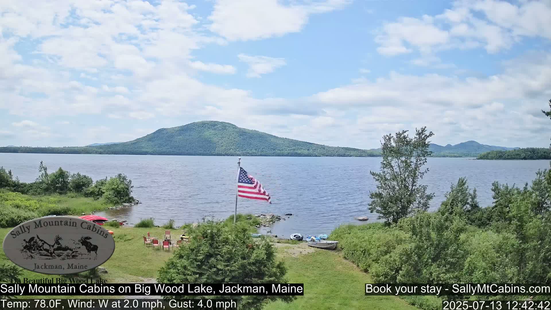 Sally Mountain Cabins , Live Cam - Jackman, Maine, USA