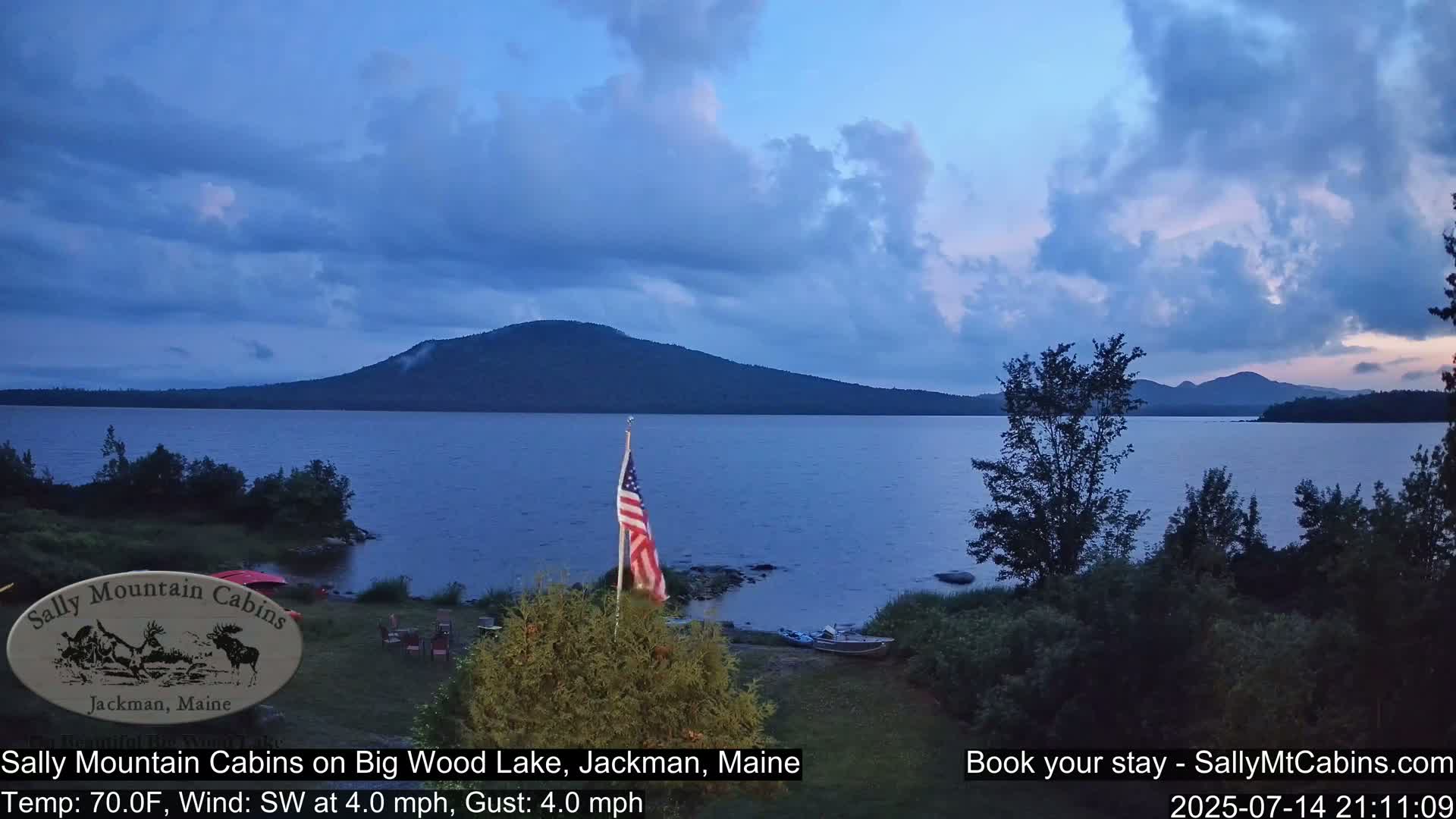 Sally Mountain Cabins , Live Cam - Jackman, Maine, USA