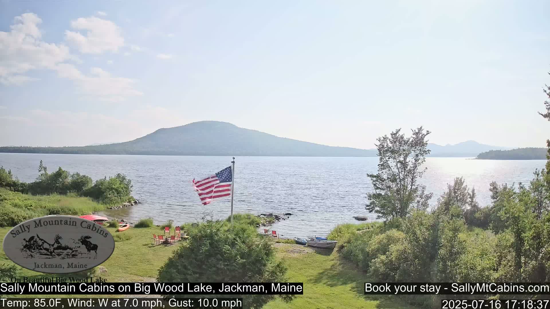 Sally Mountain Cabins , Live Cam - Jackman, Maine, USA