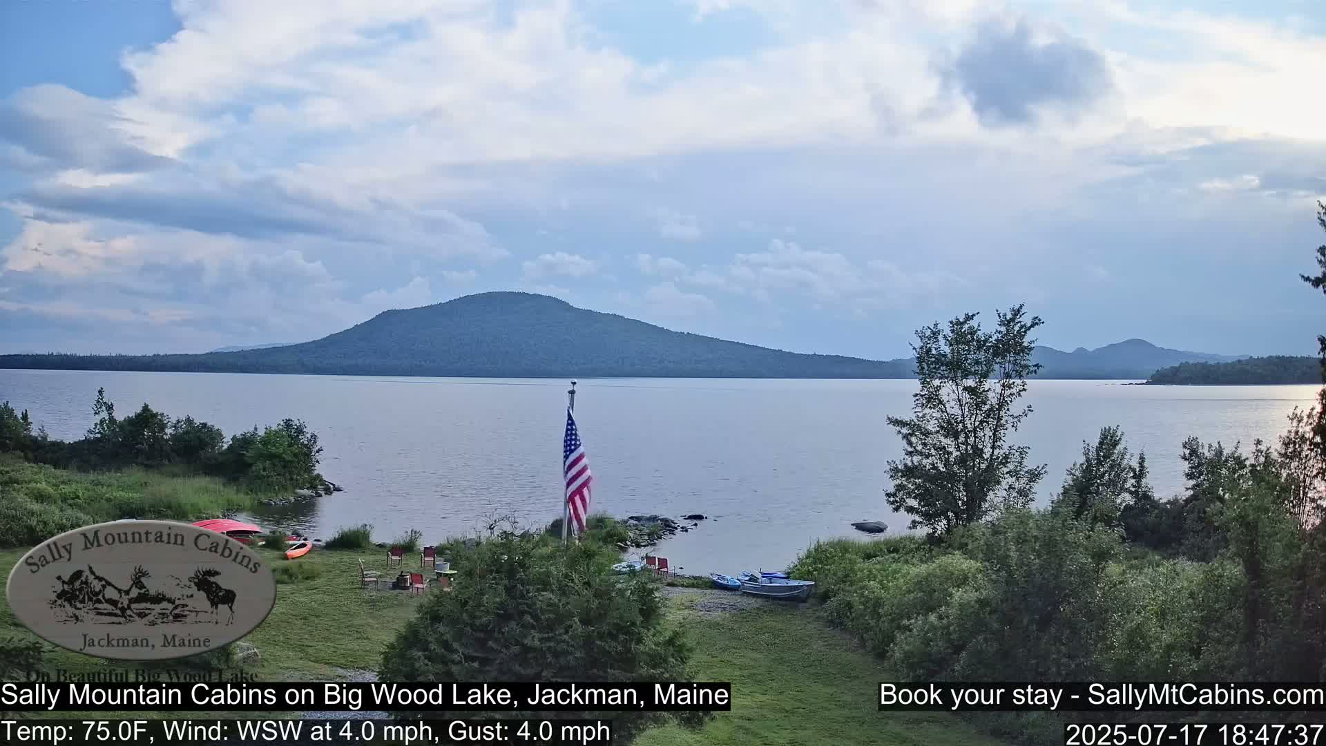Sally Mountain Cabins , Live Cam - Jackman, Maine, USA
