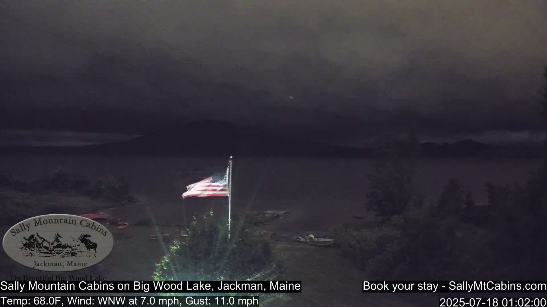 Sally Mountain Cabins , Live Cam - Jackman, Maine, USA