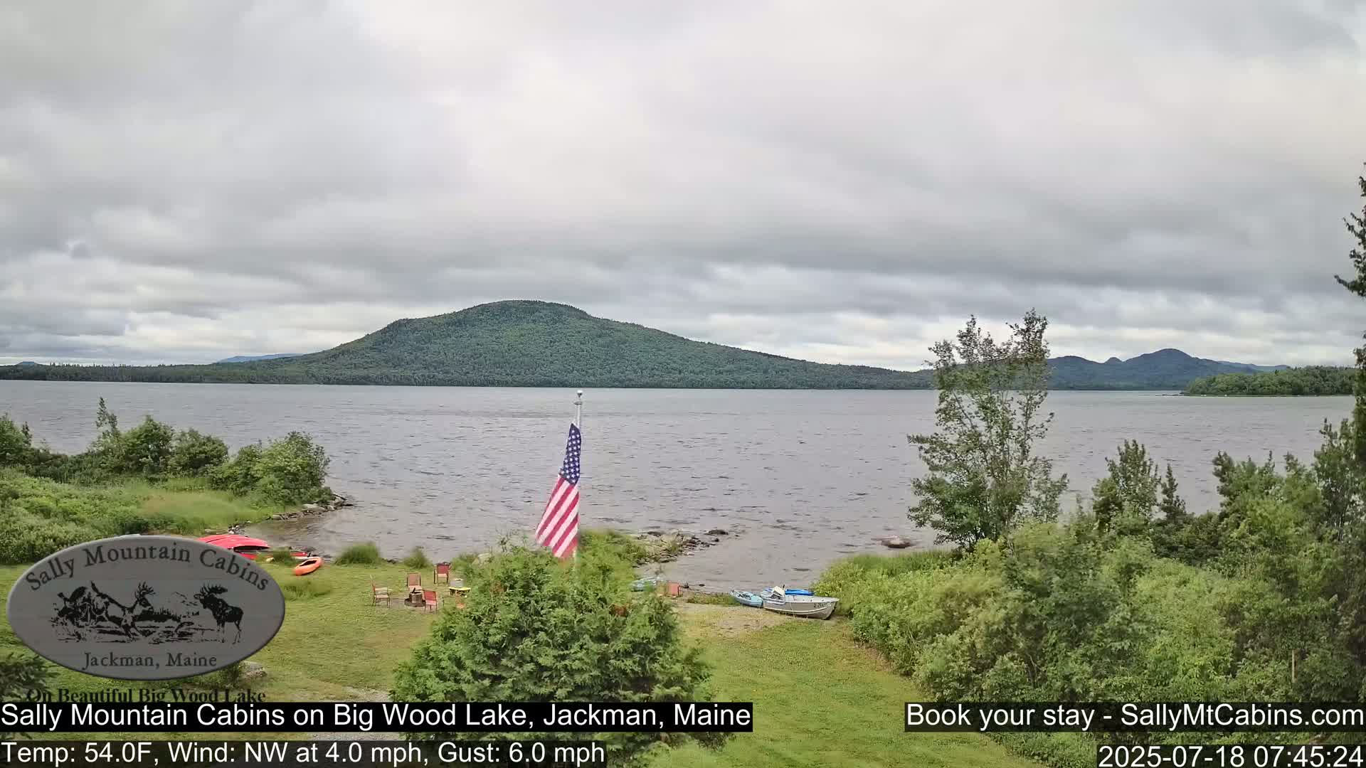 Sally Mountain Cabins , Live Cam - Jackman, Maine, USA