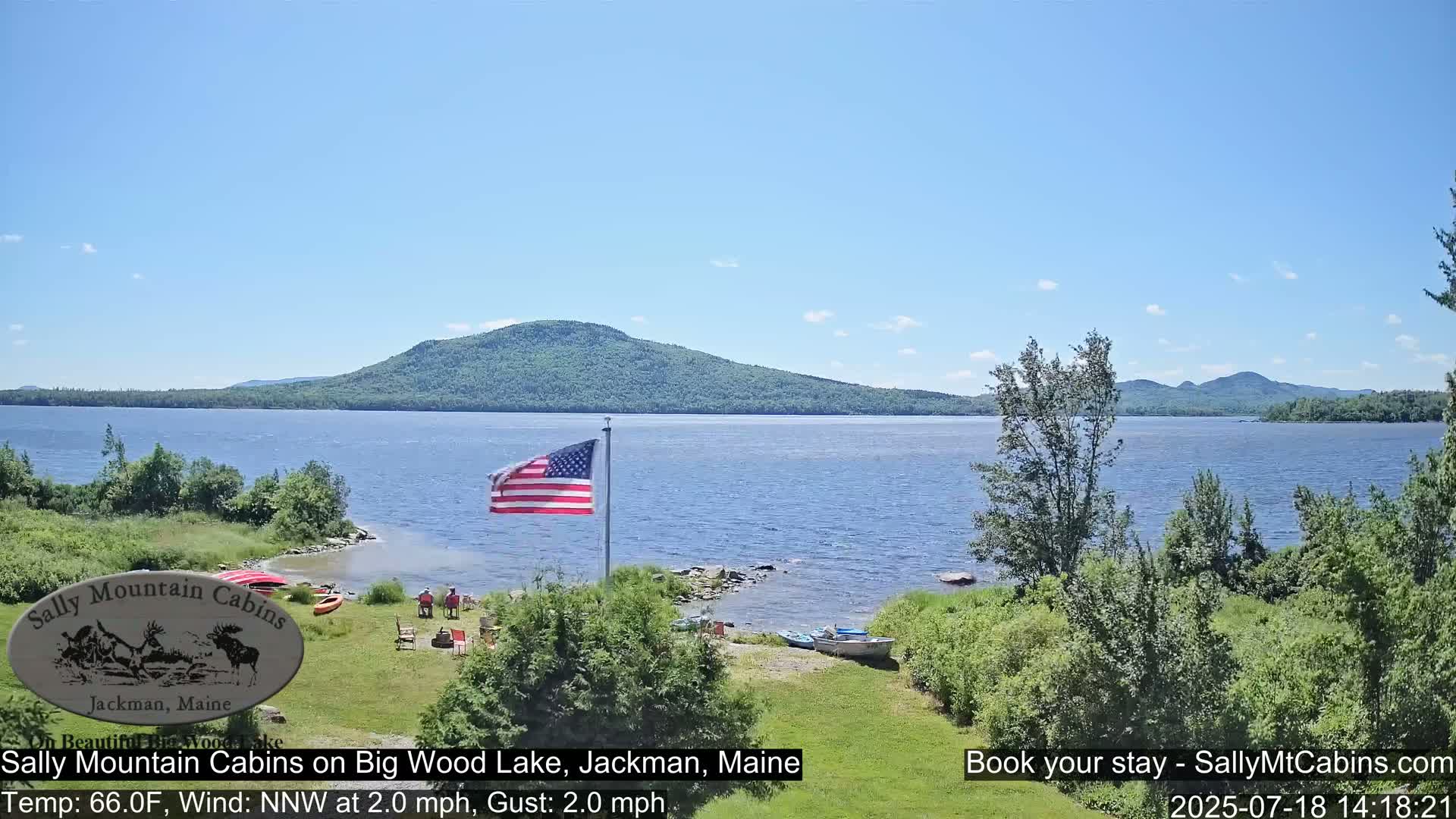 Sally Mountain Cabins , Live Cam - Jackman, Maine, USA