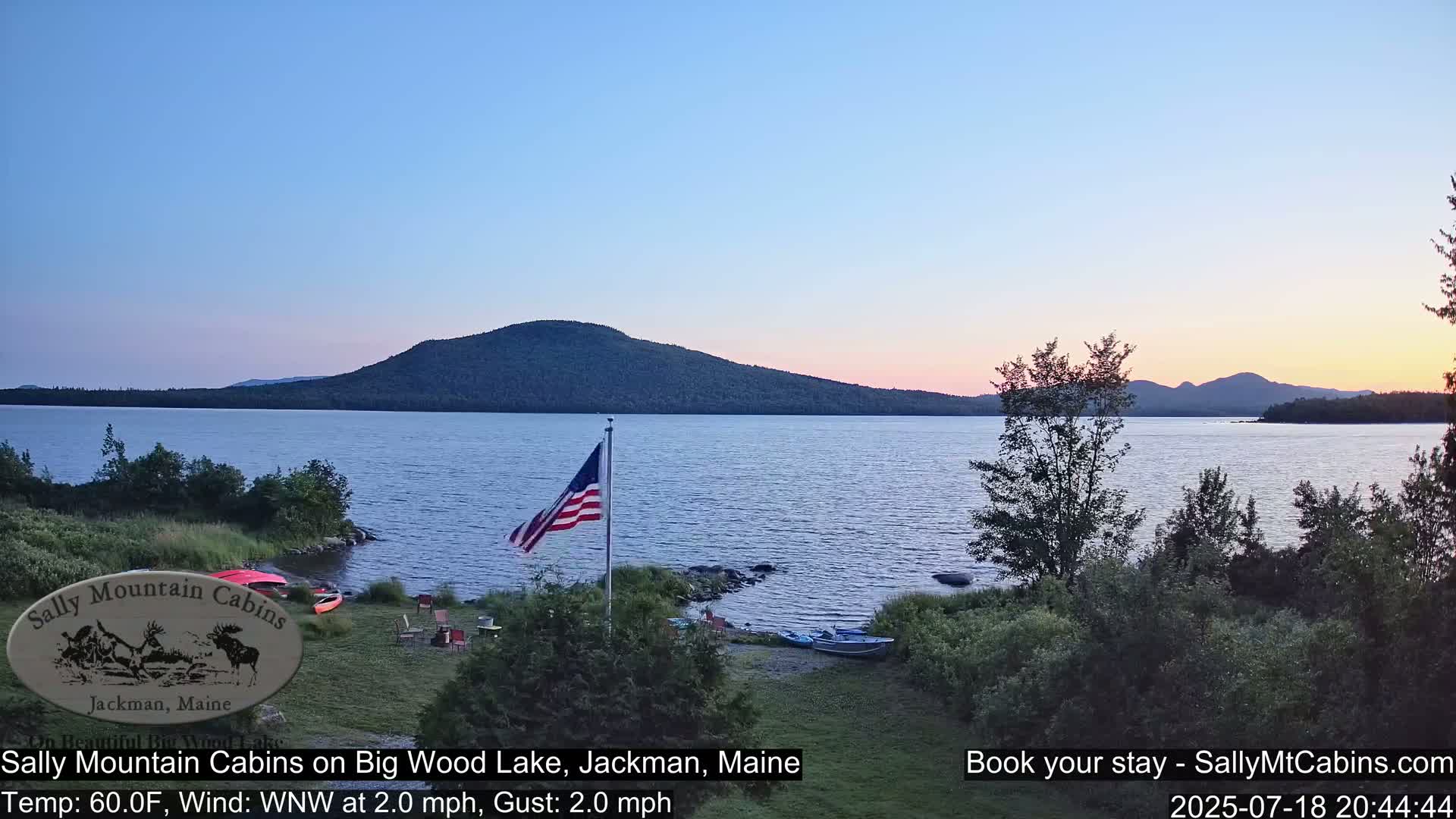 Sally Mountain Cabins , Live Cam - Jackman, Maine, USA