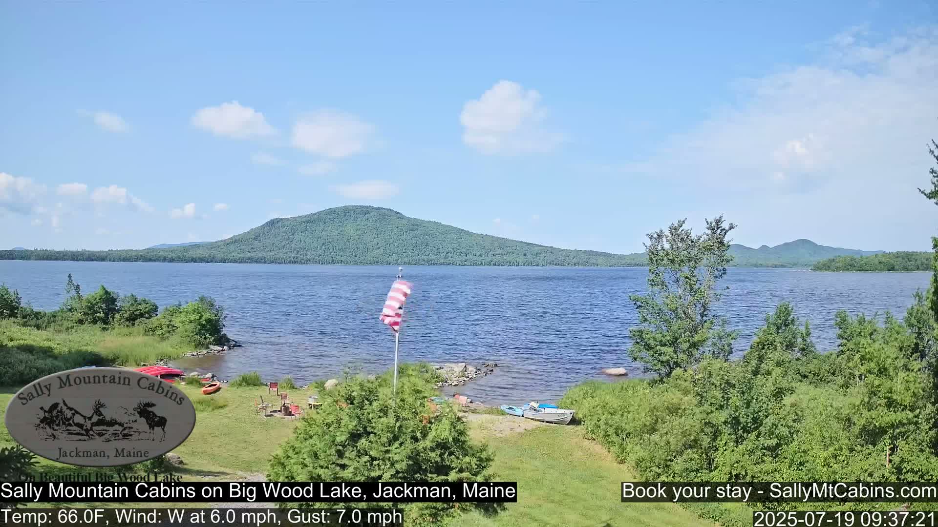 Sally Mountain Cabins , Live Cam - Jackman, Maine, USA