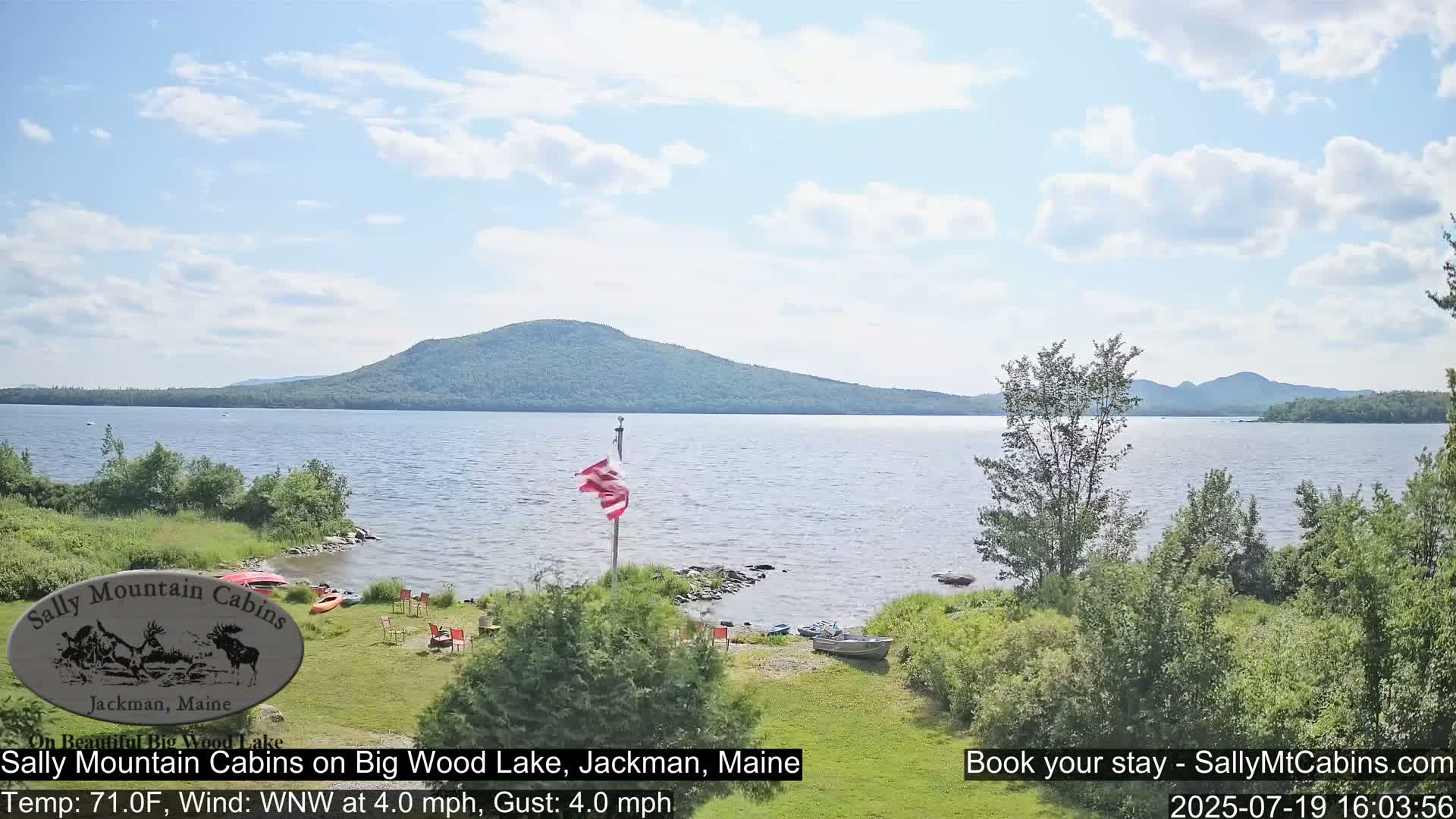 Sally Mountain Cabins , Live Cam - Jackman, Maine, USA