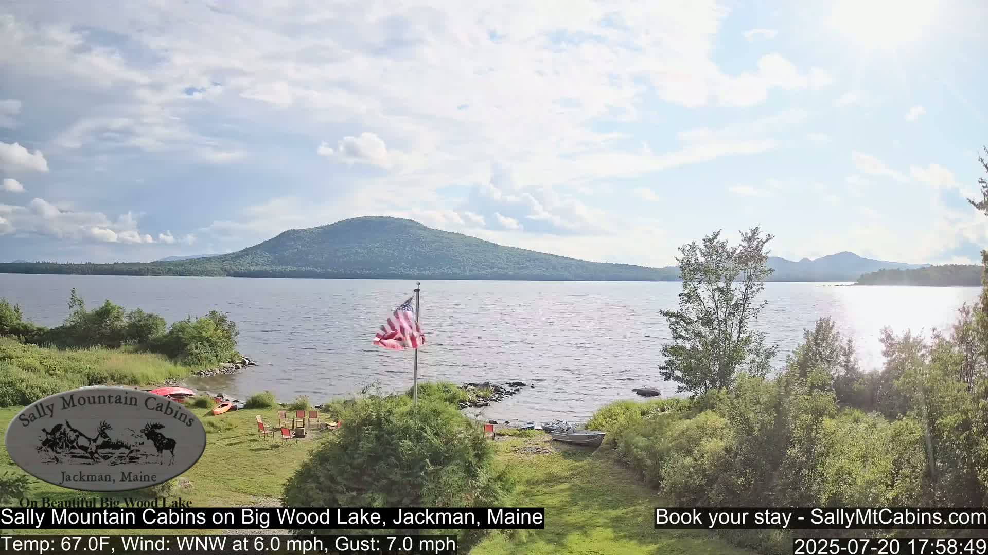 Sally Mountain Cabins , Live Cam - Jackman, Maine, USA