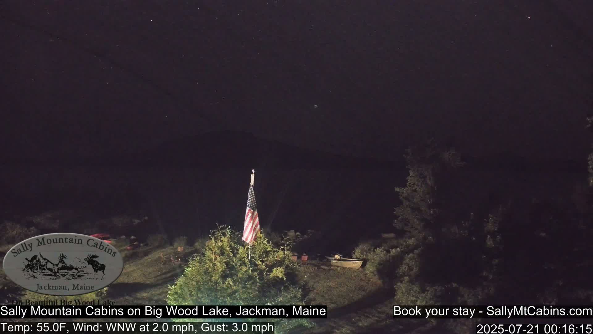 Sally Mountain Cabins , Live Cam - Jackman, Maine, USA