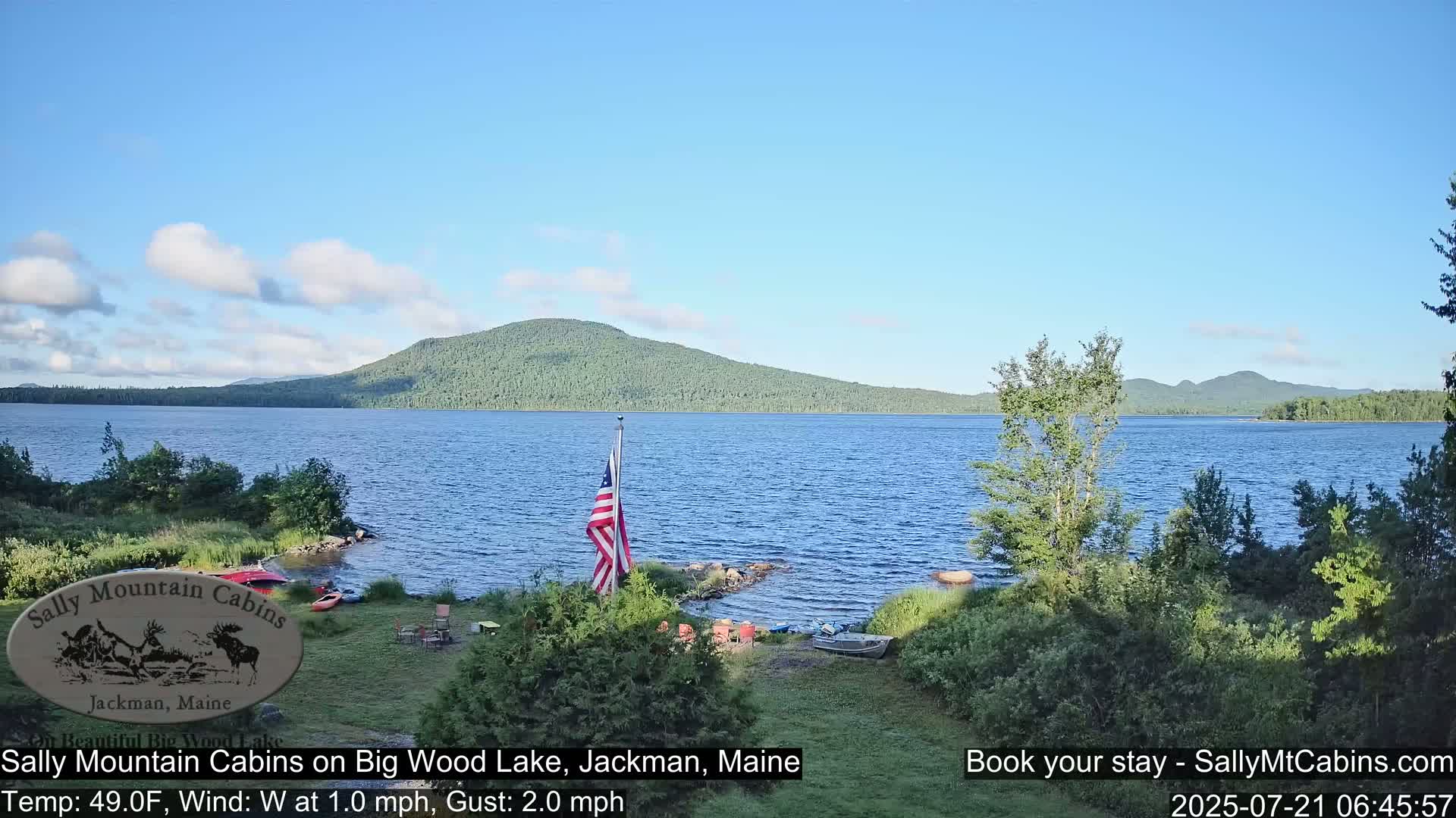 Sally Mountain Cabins , Live Cam - Jackman, Maine, USA