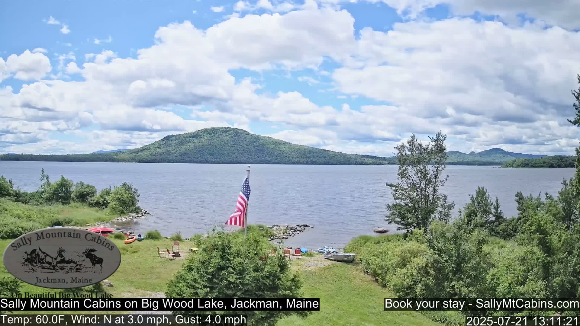 Sally Mountain Cabins , Live Cam - Jackman, Maine, USA