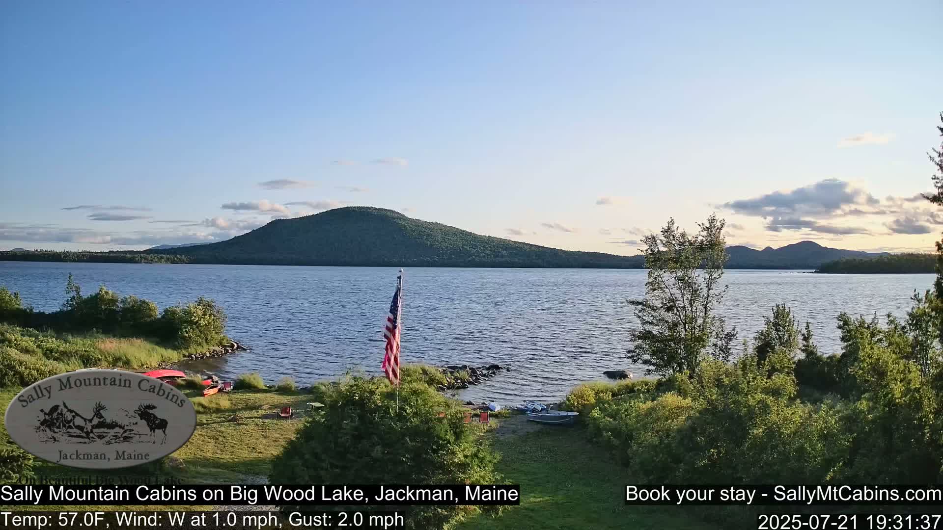 Sally Mountain Cabins , Live Cam - Jackman, Maine, USA