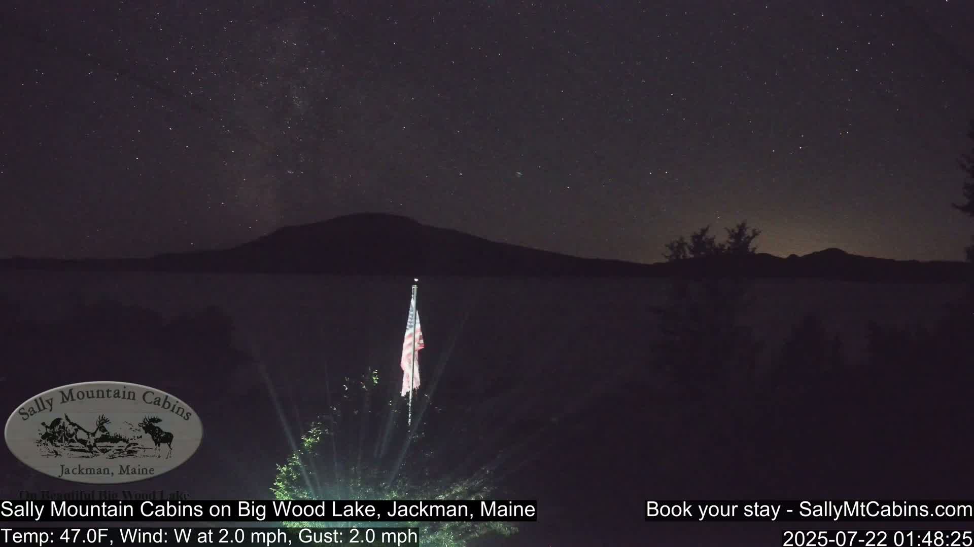 Sally Mountain Cabins , Live Cam - Jackman, Maine, USA