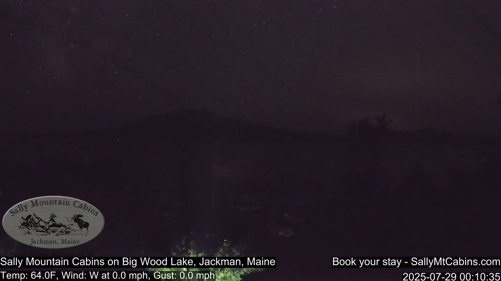 Sally Mountain Cabins , Live Cam - Jackman, Maine, USA