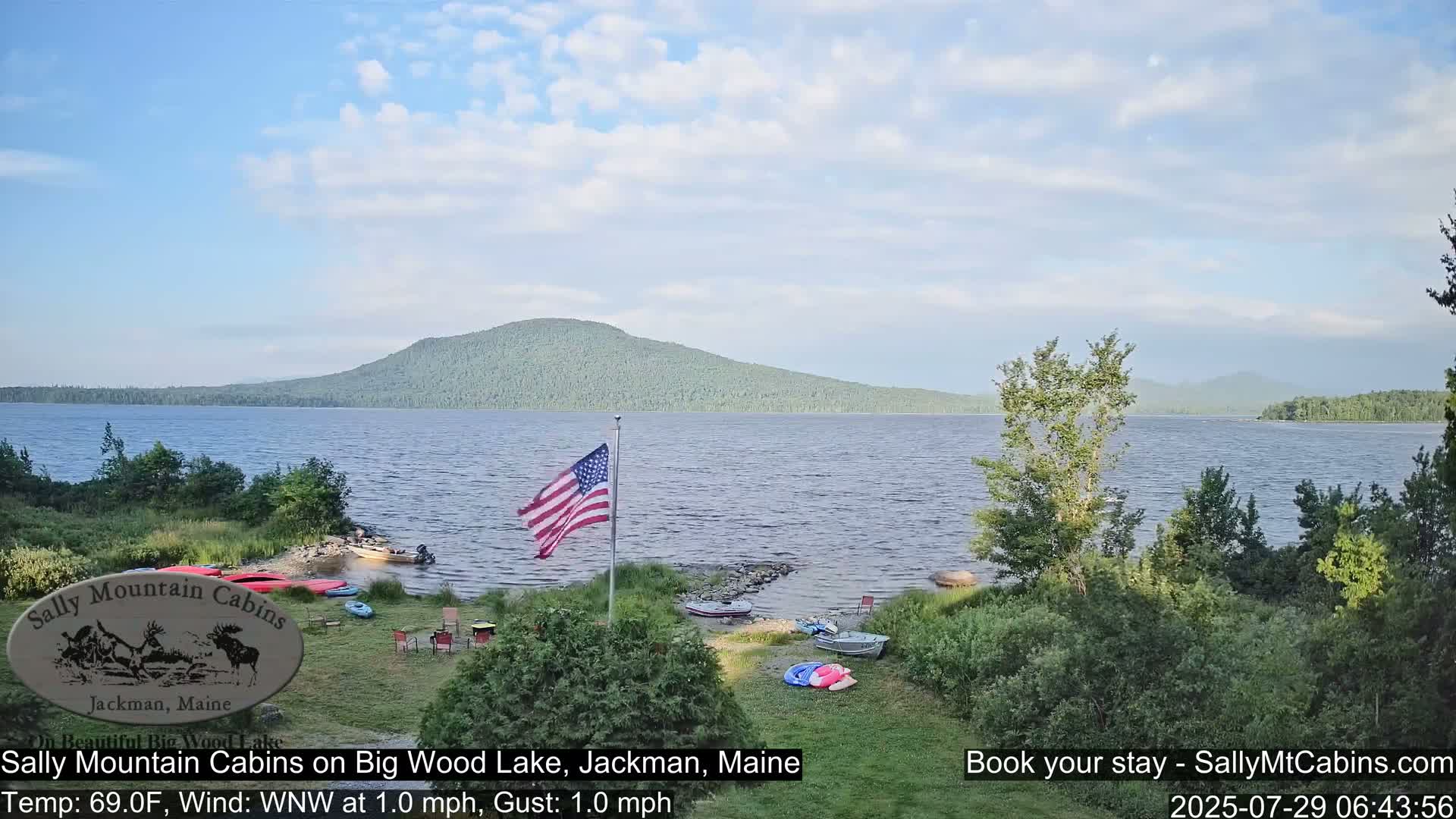 Sally Mountain Cabins , Live Cam - Jackman, Maine, USA