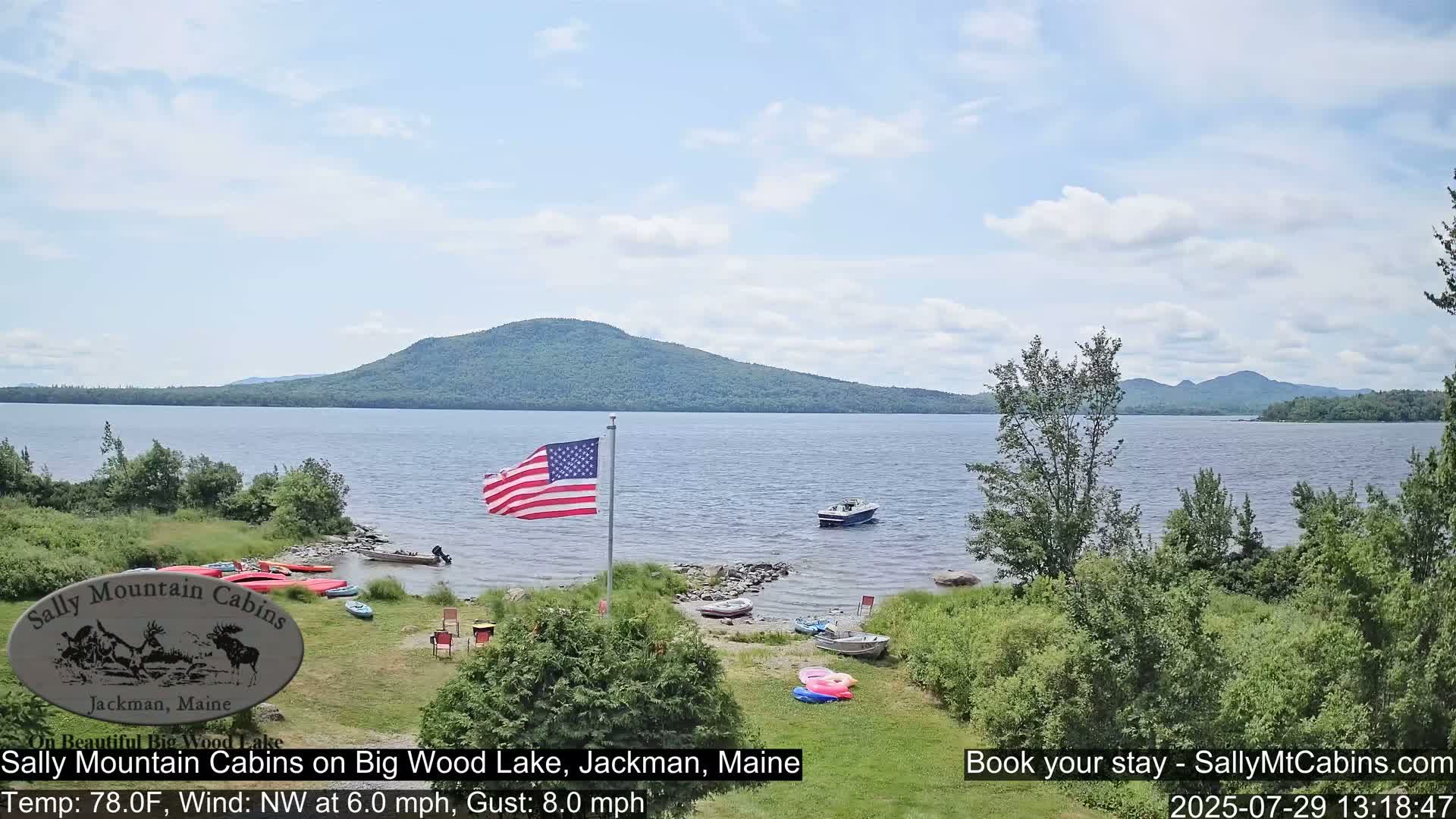 Sally Mountain Cabins , Live Cam - Jackman, Maine, USA