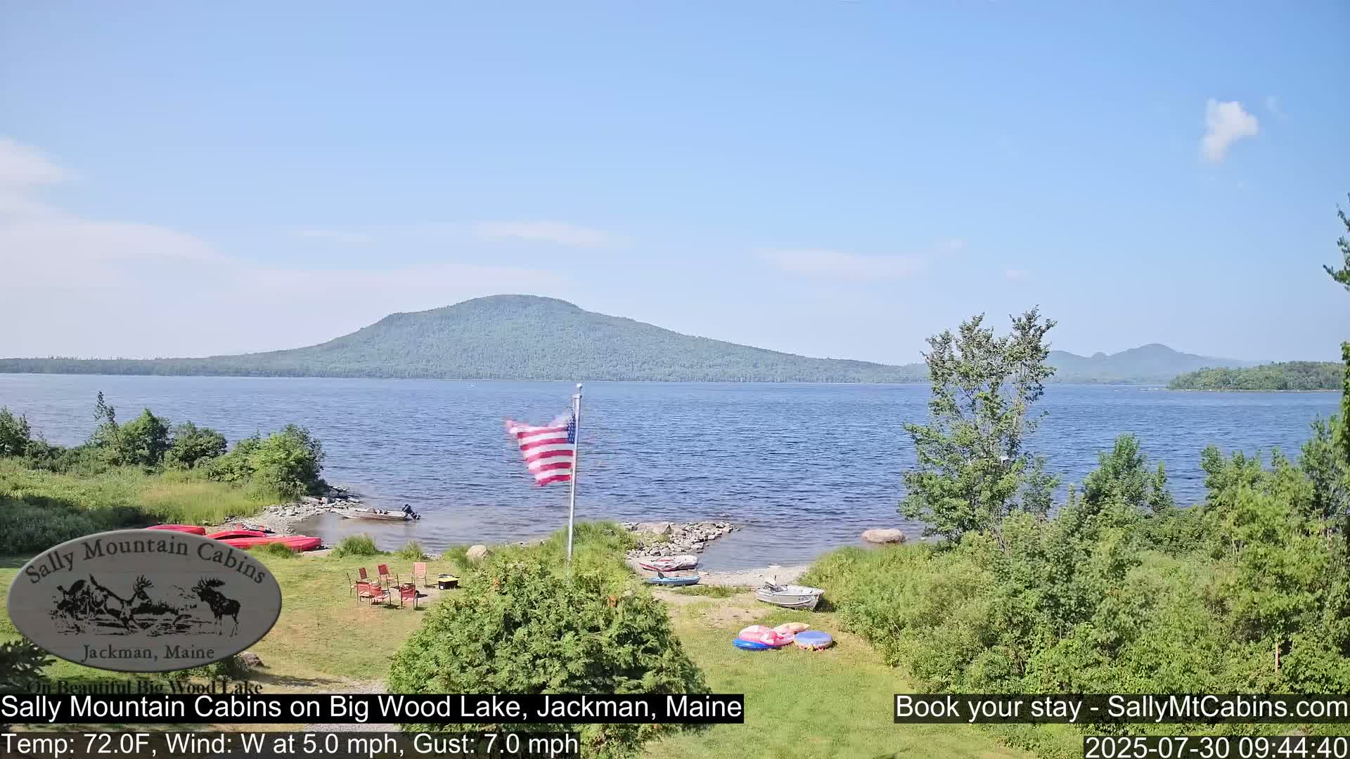 Sally Mountain Cabins , Live Cam - Jackman, Maine, USA