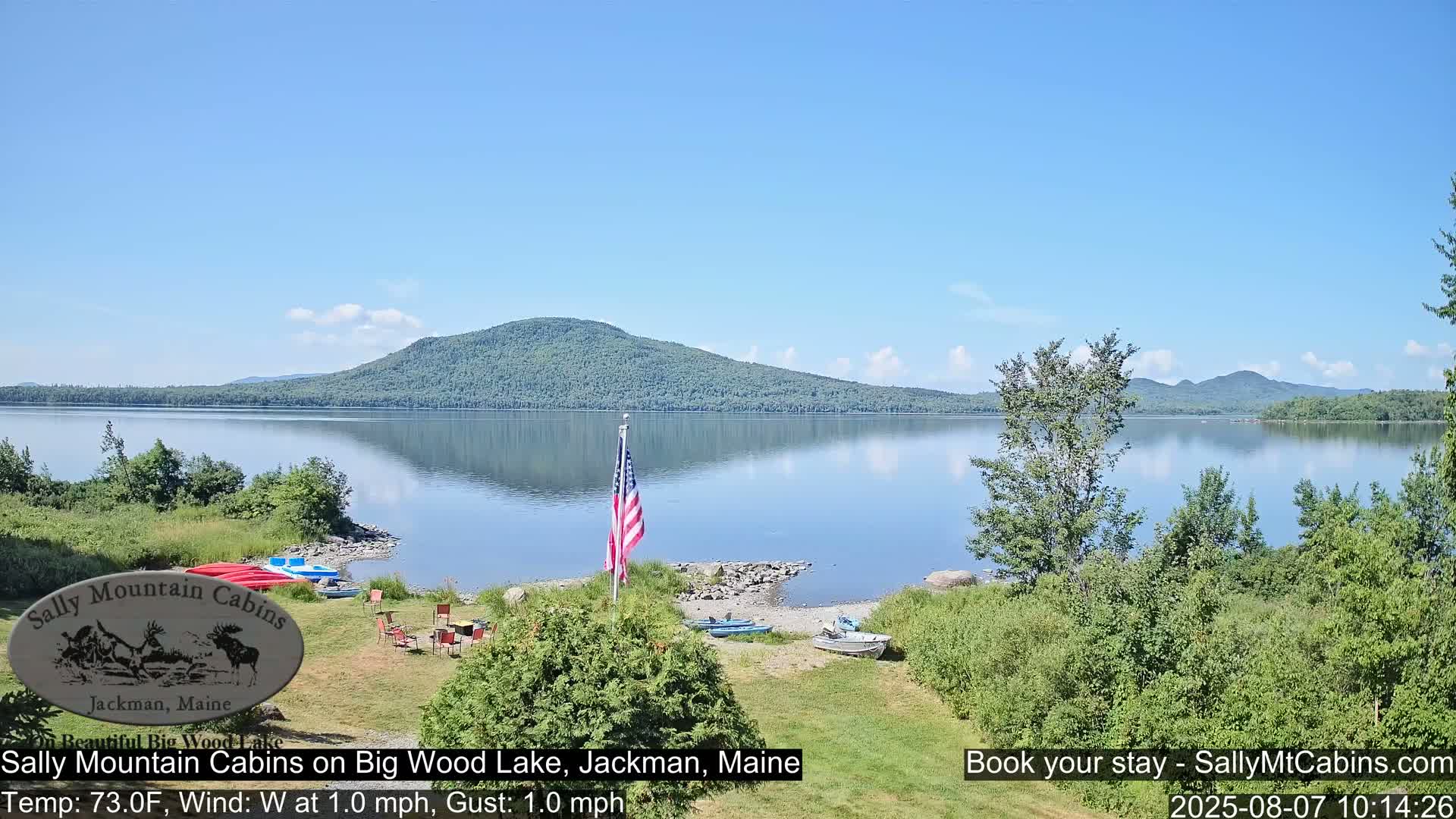 Sally Mountain Cabins , Live Cam - Jackman, Maine, USA