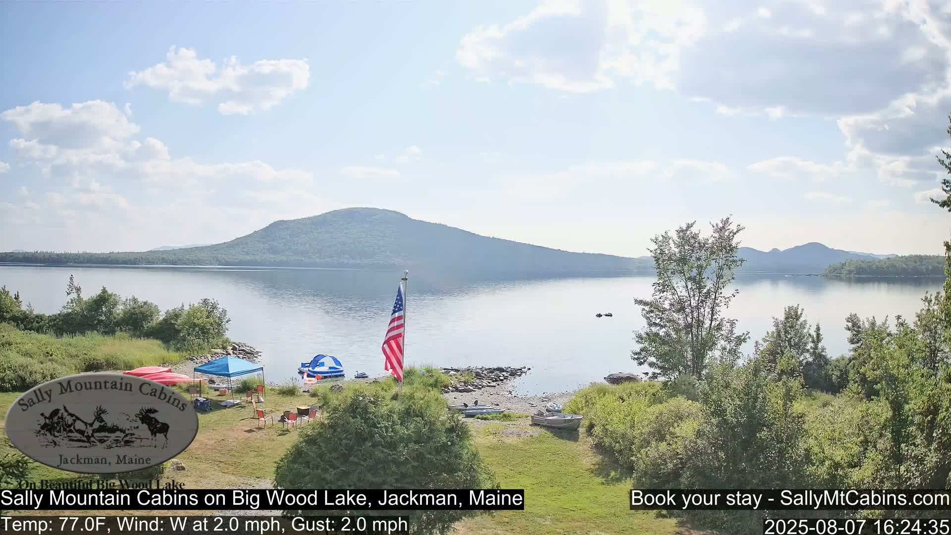 Sally Mountain Cabins , Live Cam - Jackman, Maine, USA