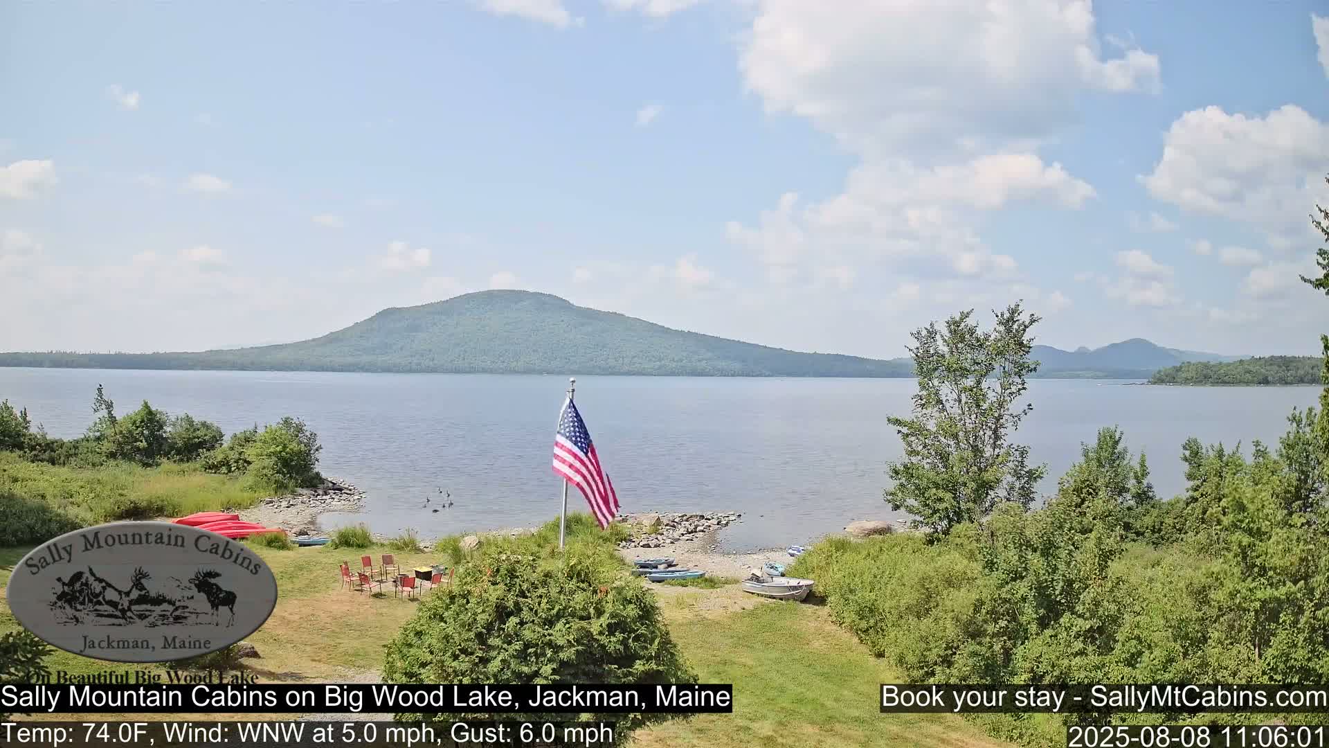 Sally Mountain Cabins , Live Cam - Jackman, Maine, USA
