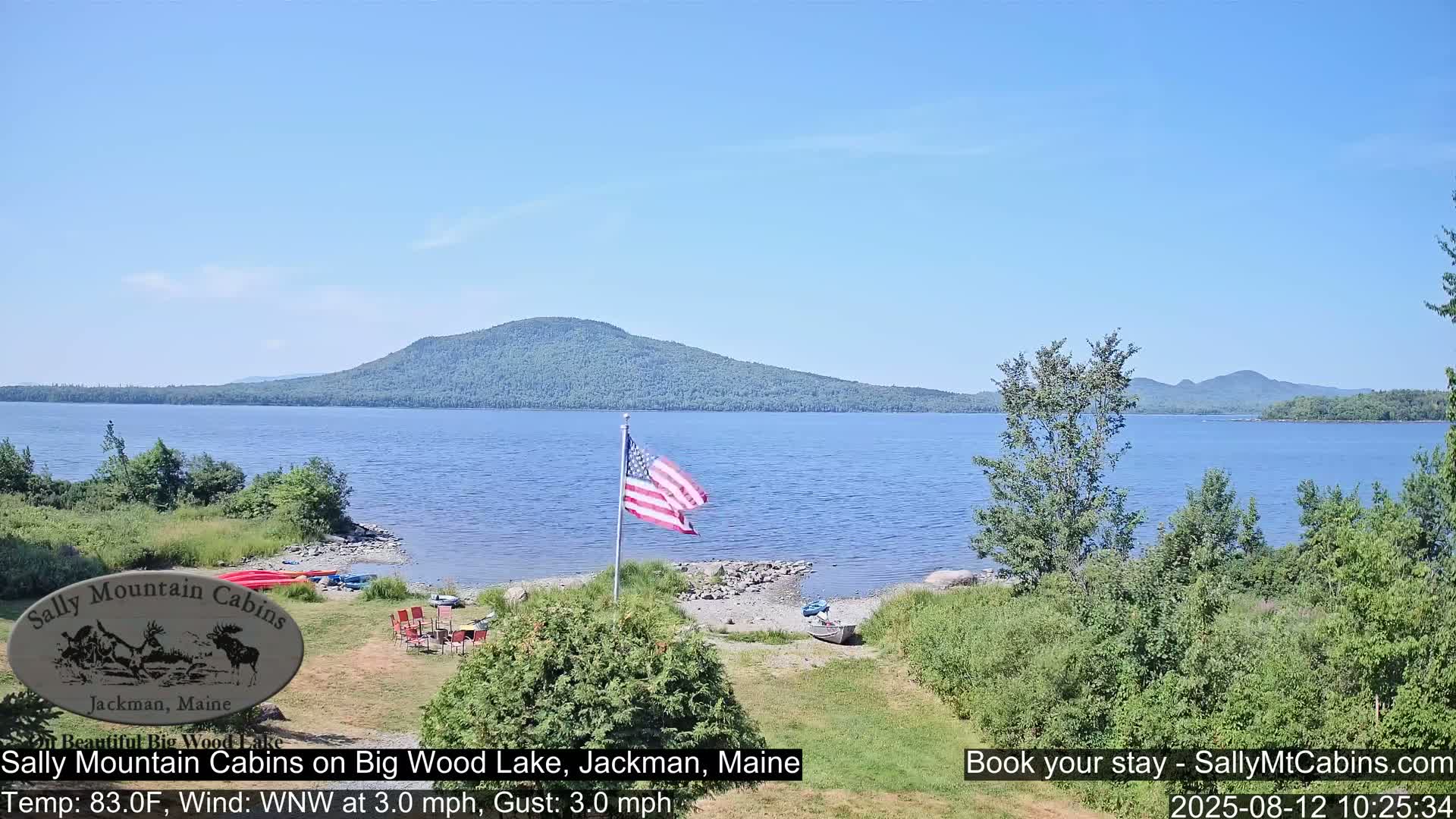 Sally Mountain Cabins , Live Cam - Jackman, Maine, USA