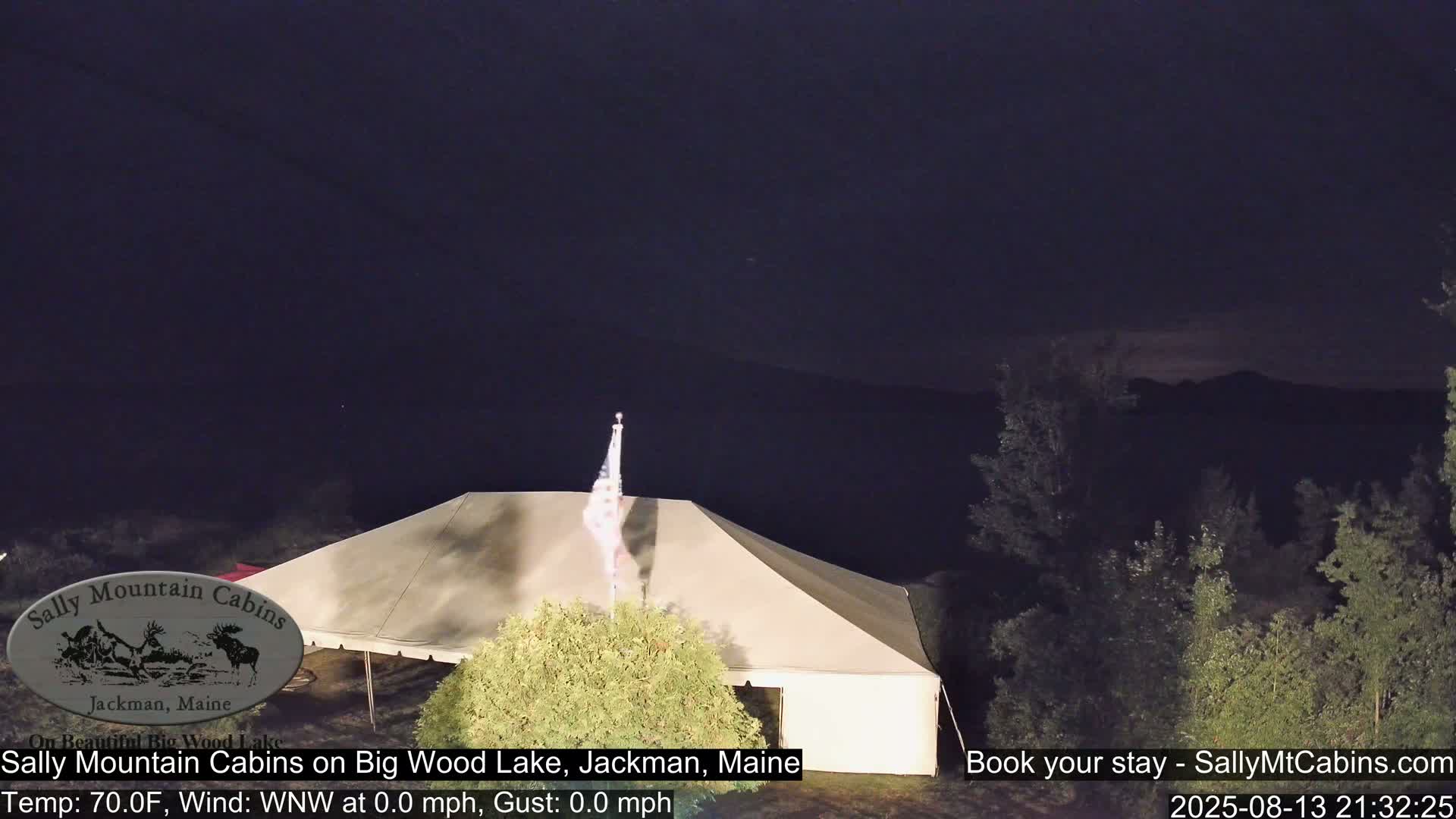 Sally Mountain Cabins , Live Cam - Jackman, Maine, USA