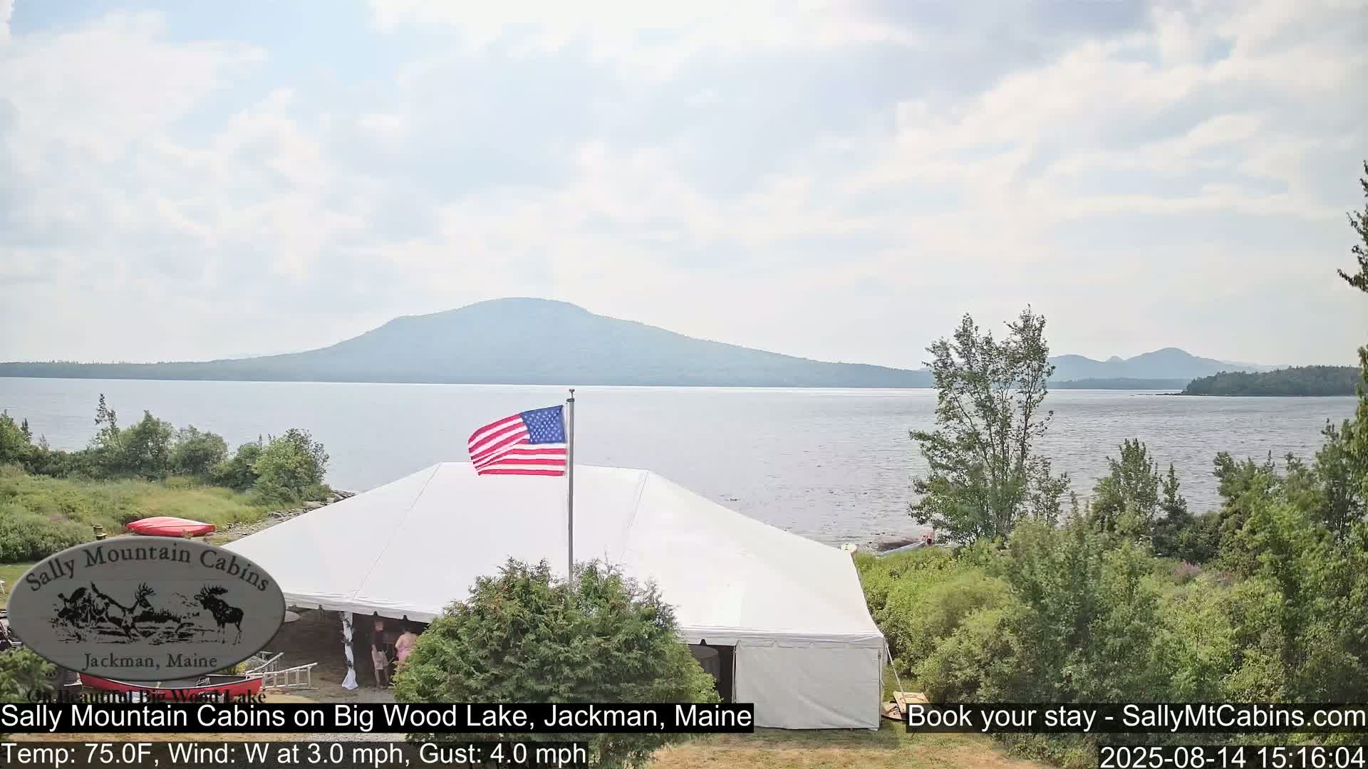 Sally Mountain Cabins , Live Cam - Jackman, Maine, USA