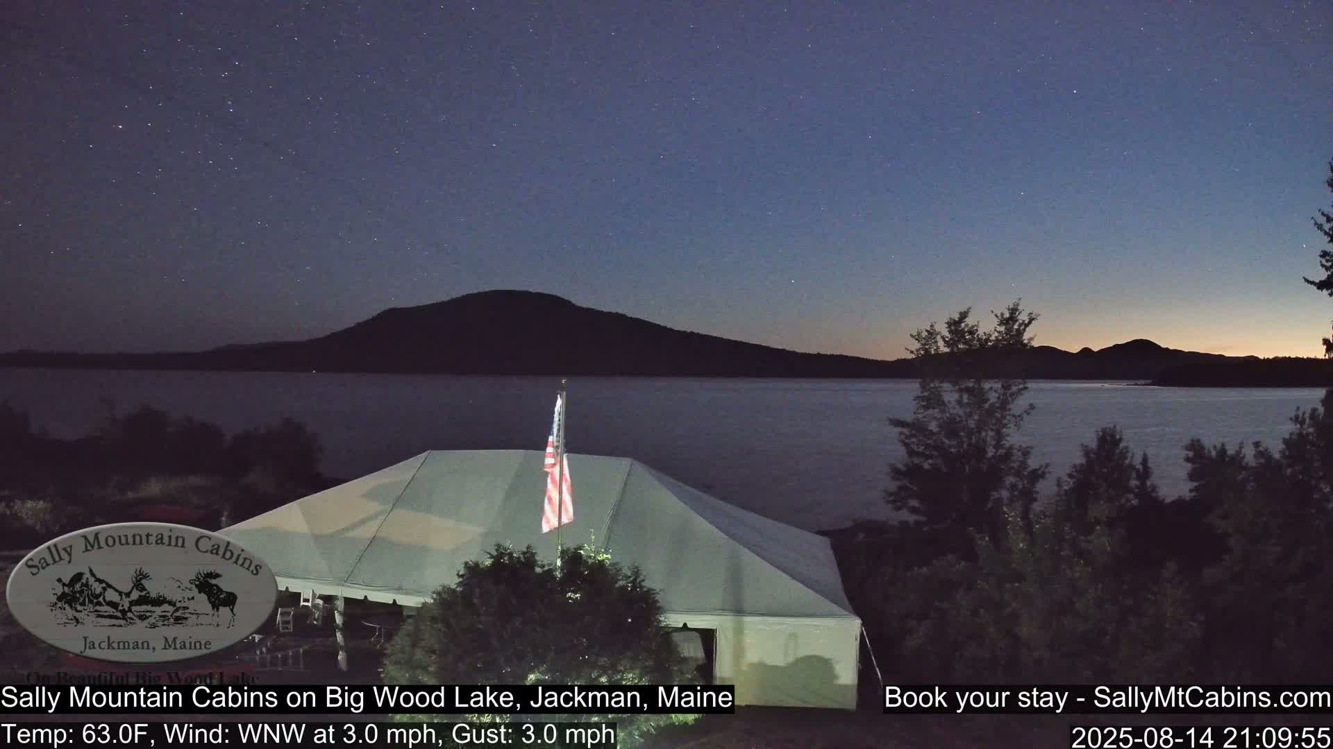 Sally Mountain Cabins , Live Cam - Jackman, Maine, USA