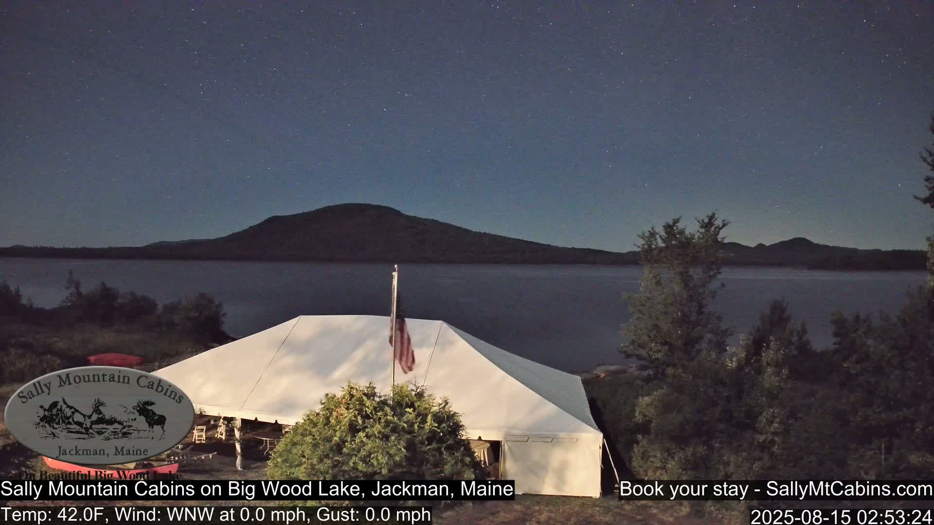 Sally Mountain Cabins , Live Cam - Jackman, Maine, USA