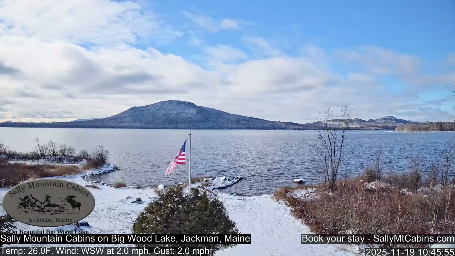 Sally Mountain Cabins , Live Cam - Jackman, Maine, USA