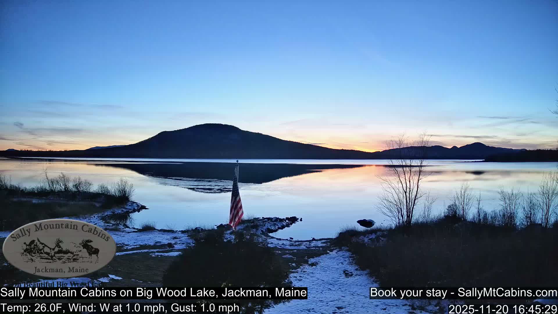 Sally Mountain Cabins , Live Cam - Jackman, Maine, USA