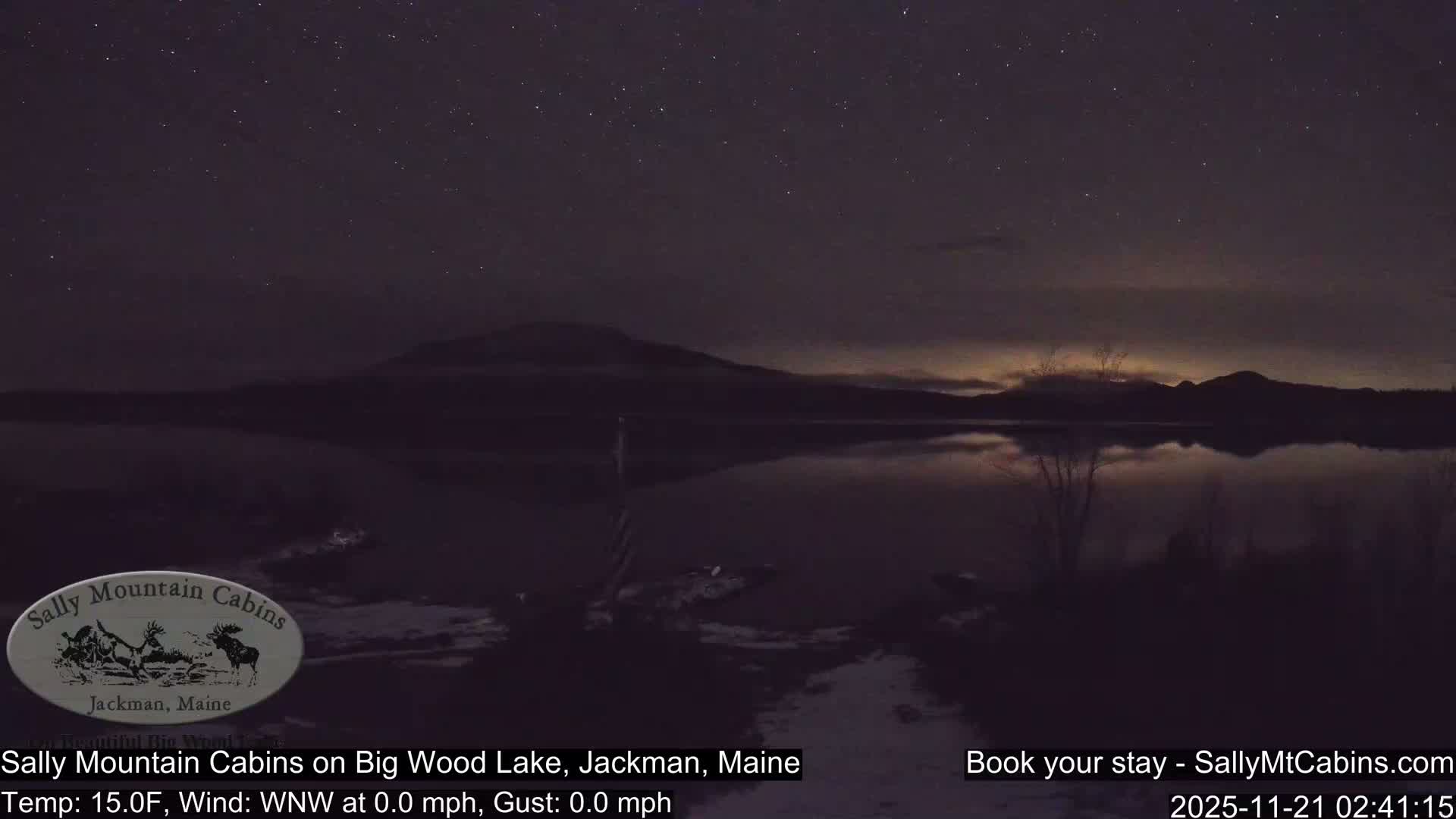 Sally Mountain Cabins , Live Cam - Jackman, Maine, USA