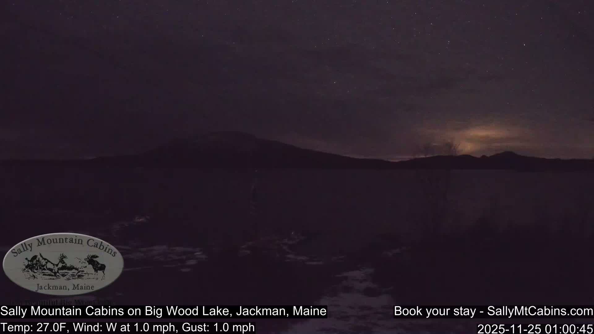 Sally Mountain Cabins , Live Cam - Jackman, Maine, USA