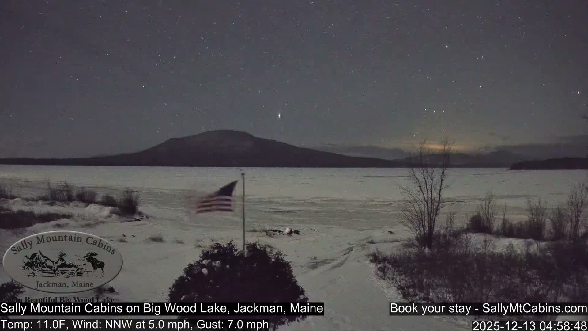 Sally Mountain Cabins , Live Cam - Jackman, Maine, USA