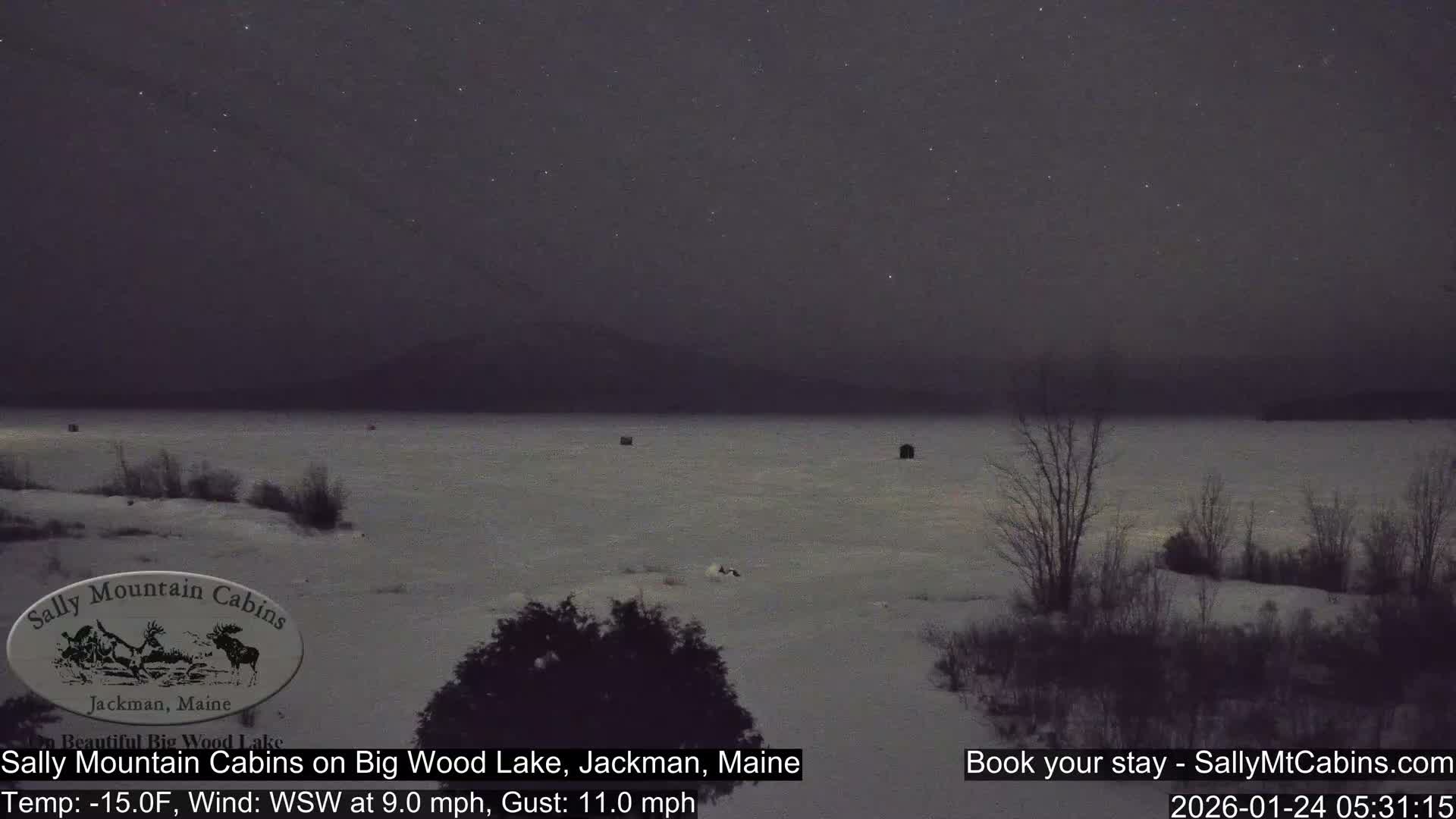 Sally Mountain Cabins , Live Cam - Jackman, Maine, USA