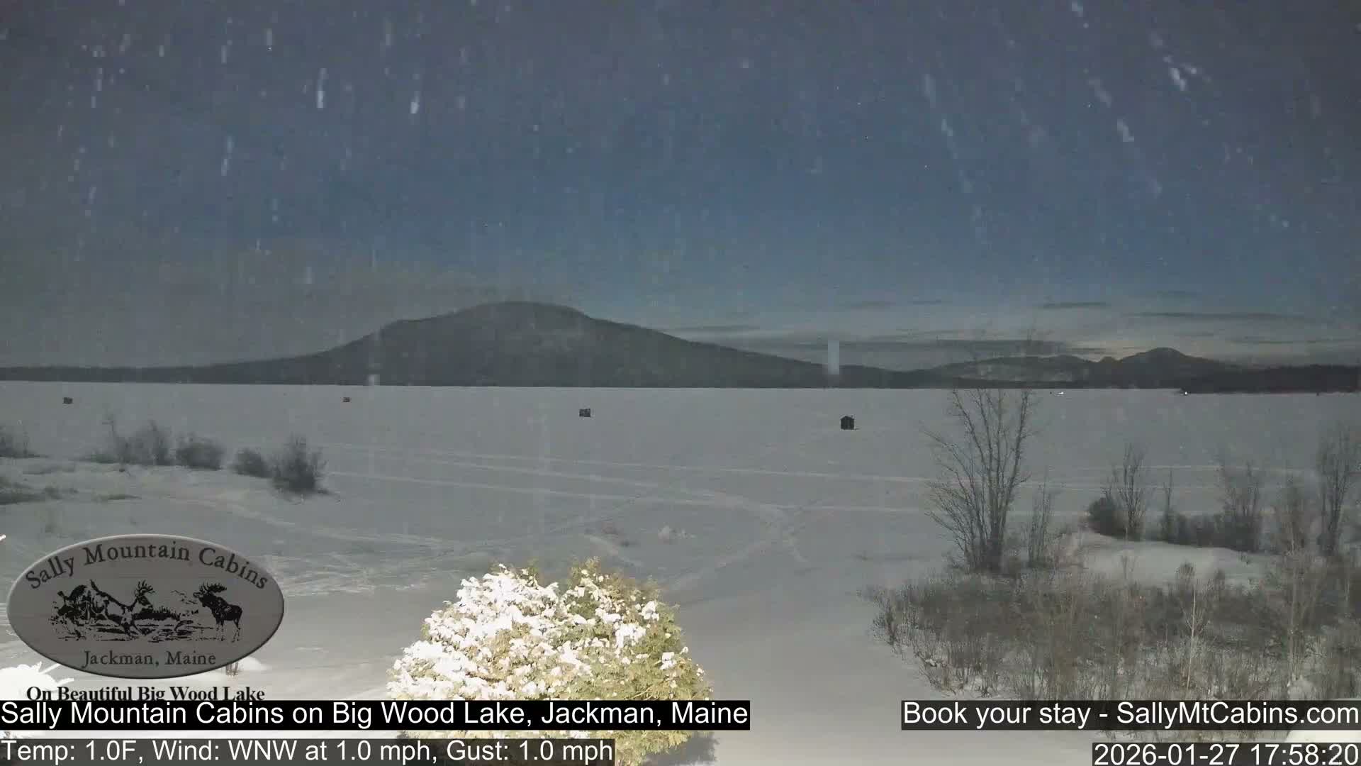 Sally Mountain Cabins , Live Cam - Jackman, Maine, USA