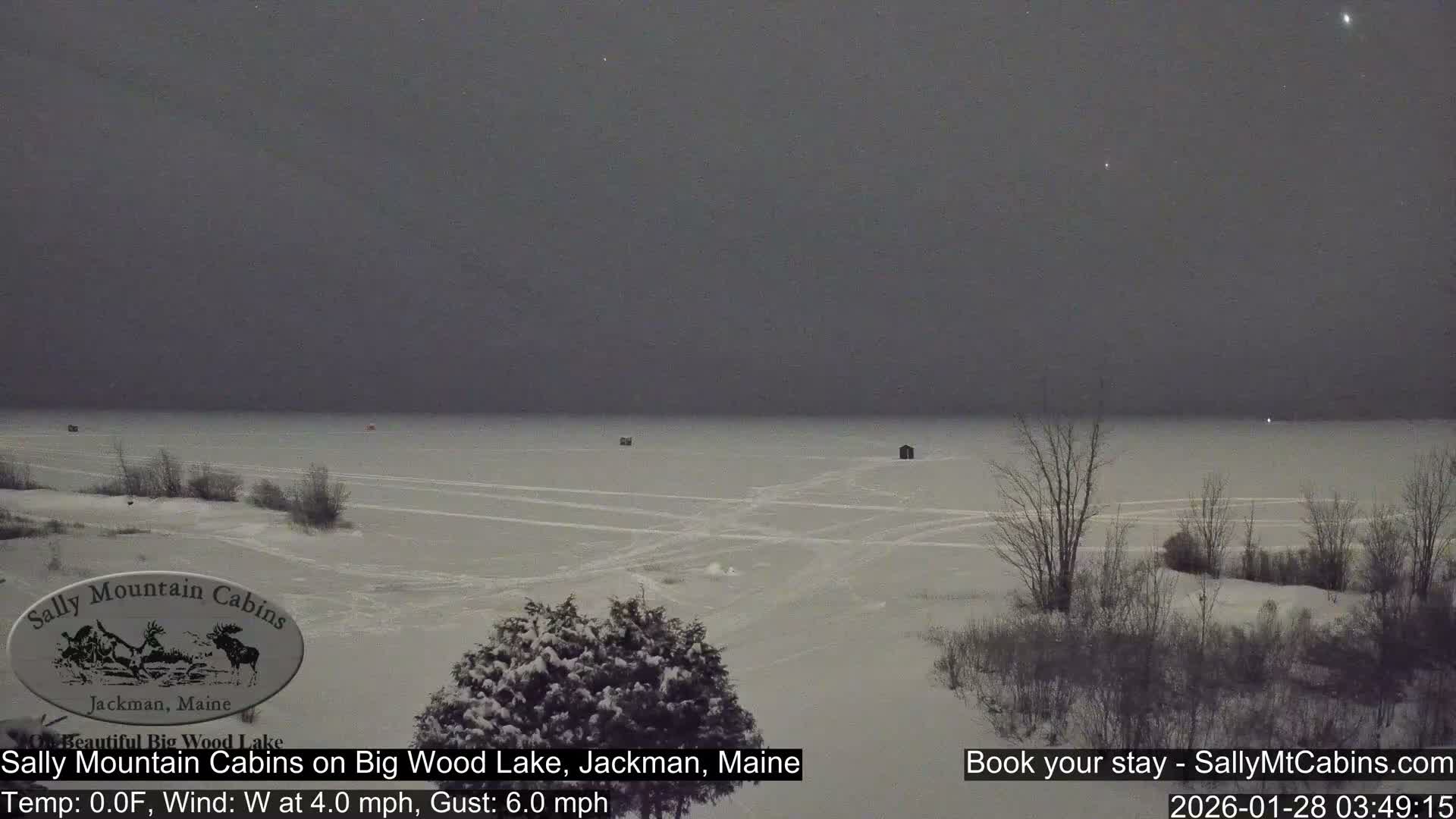Sally Mountain Cabins , Live Cam - Jackman, Maine, USA
