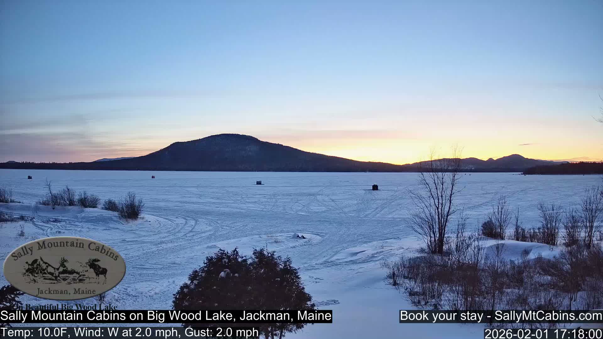 Sally Mountain Cabins , Live Cam - Jackman, Maine, USA