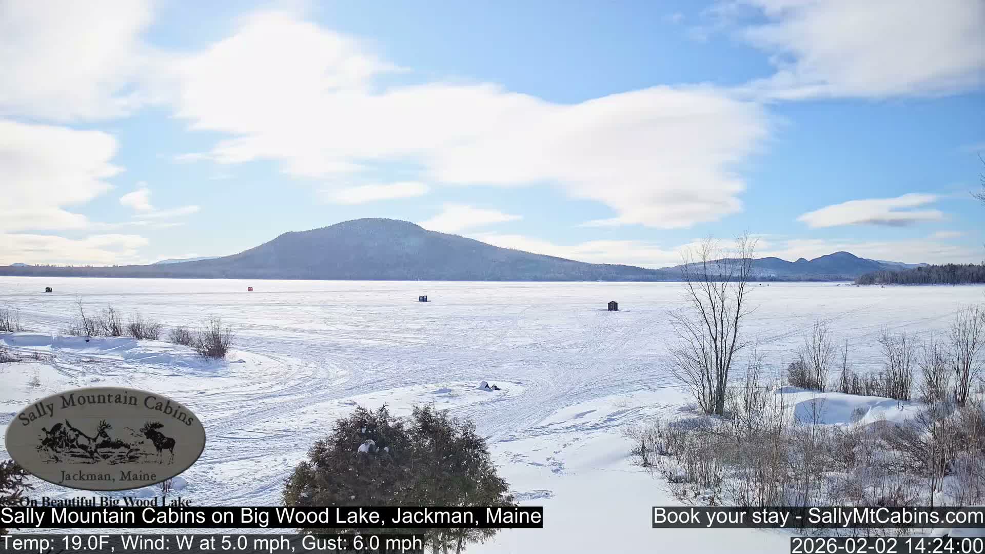 Sally Mountain Cabins , Live Cam - Jackman, Maine, USA
