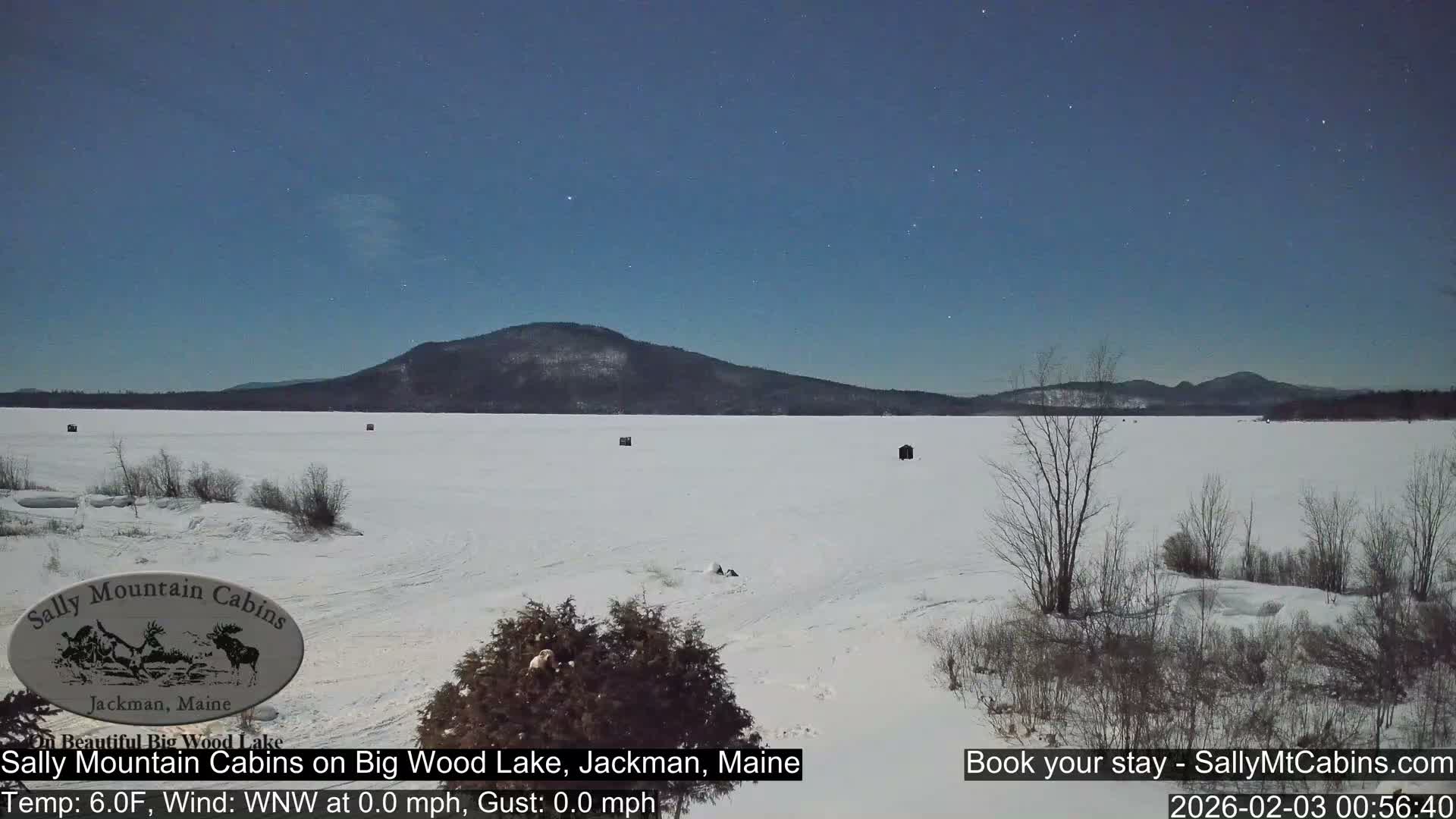 Sally Mountain Cabins , Live Cam - Jackman, Maine, USA