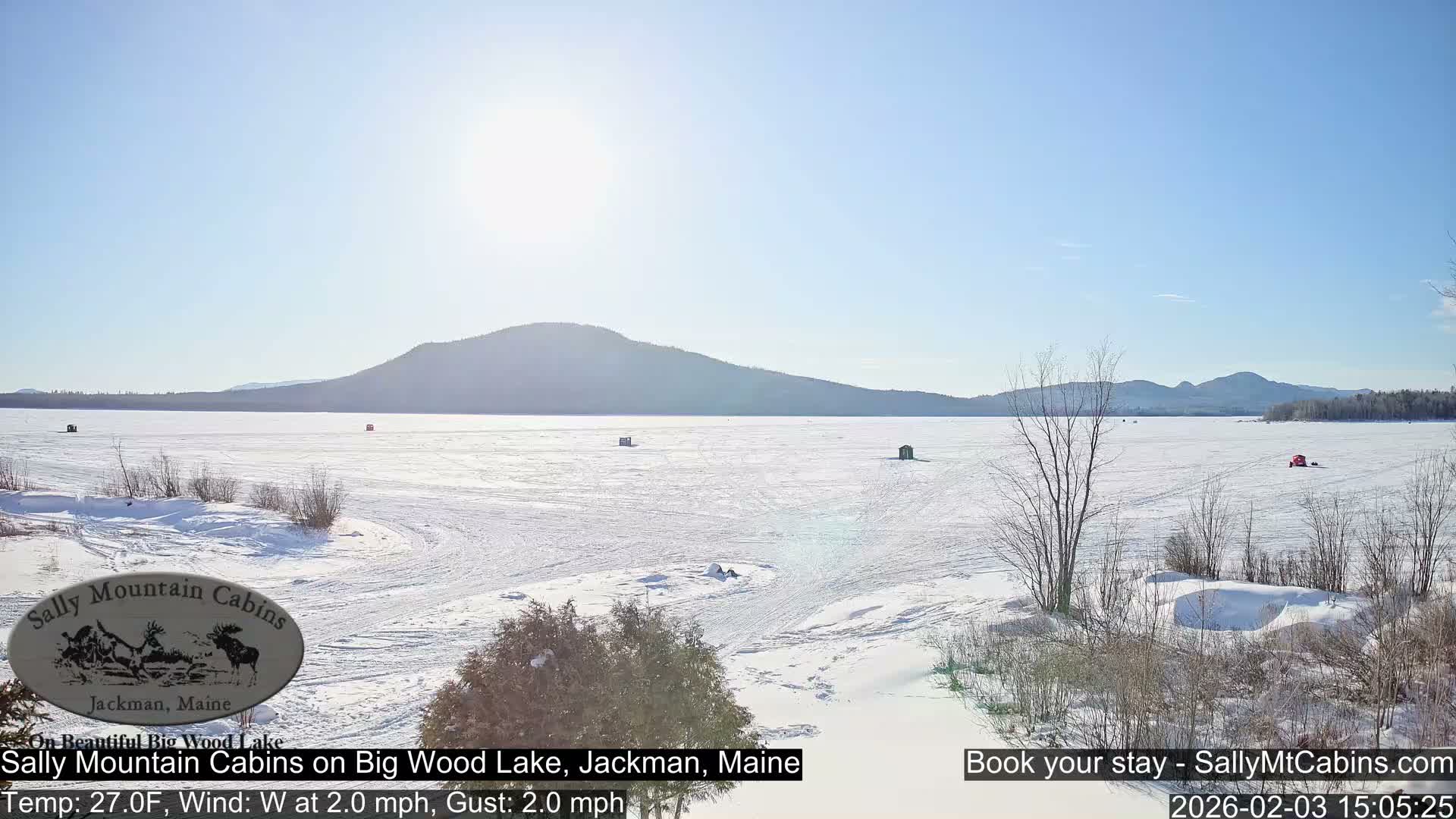 Sally Mountain Cabins , Live Cam - Jackman, Maine, USA