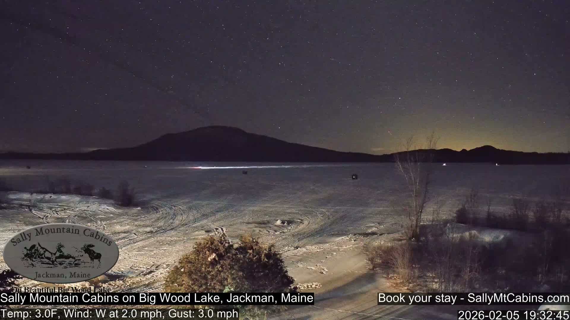 Sally Mountain Cabins , Live Cam - Jackman, Maine, USA