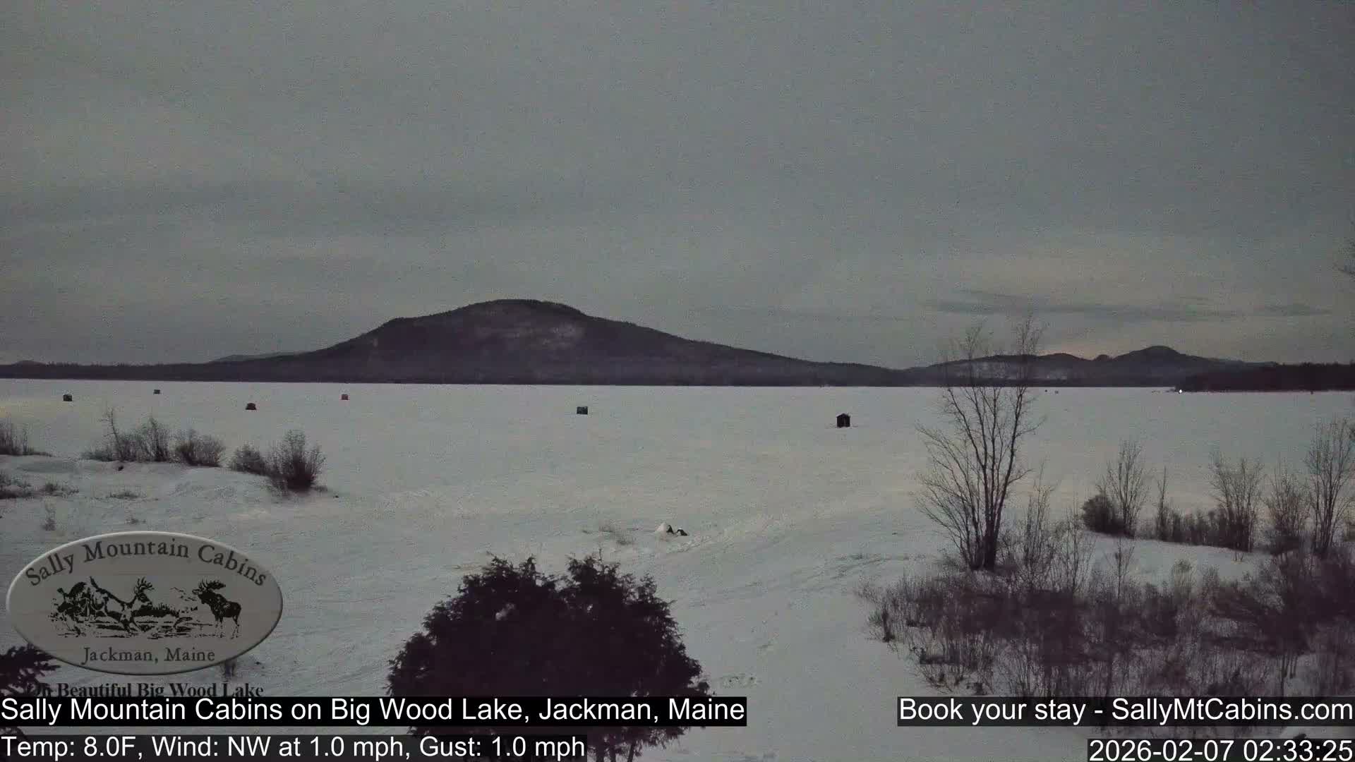 Sally Mountain Cabins , Live Cam - Jackman, Maine, USA