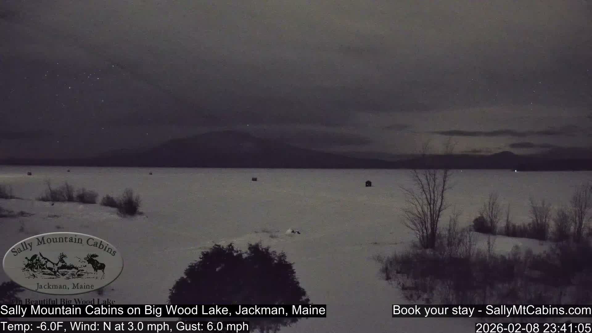 Sally Mountain Cabins , Live Cam - Jackman, Maine, USA