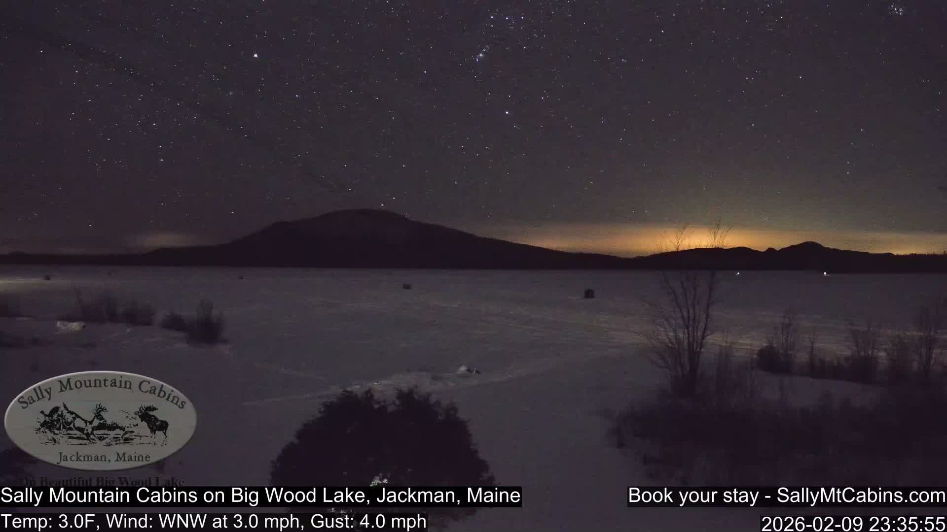 Sally Mountain Cabins , Live Cam - Jackman, Maine, USA
