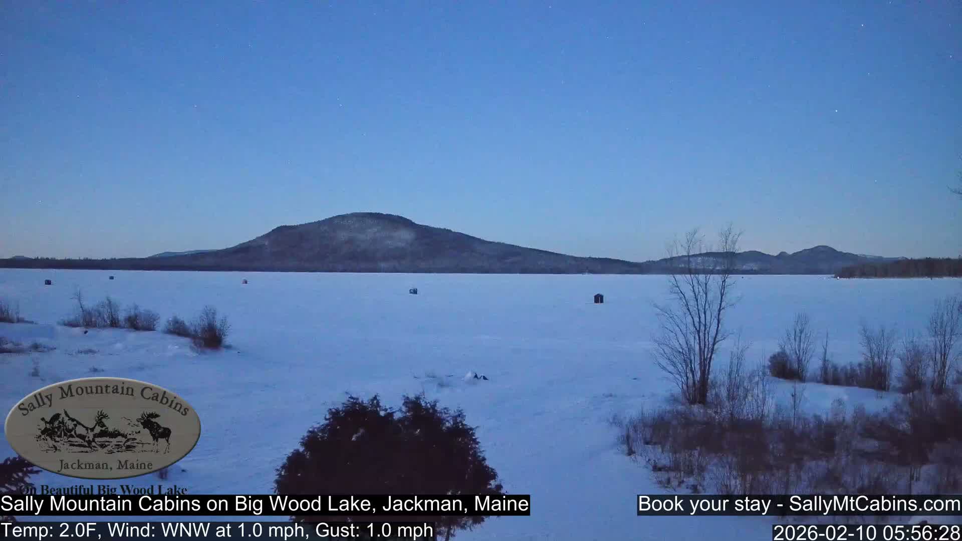 Sally Mountain Cabins , Live Cam - Jackman, Maine, USA